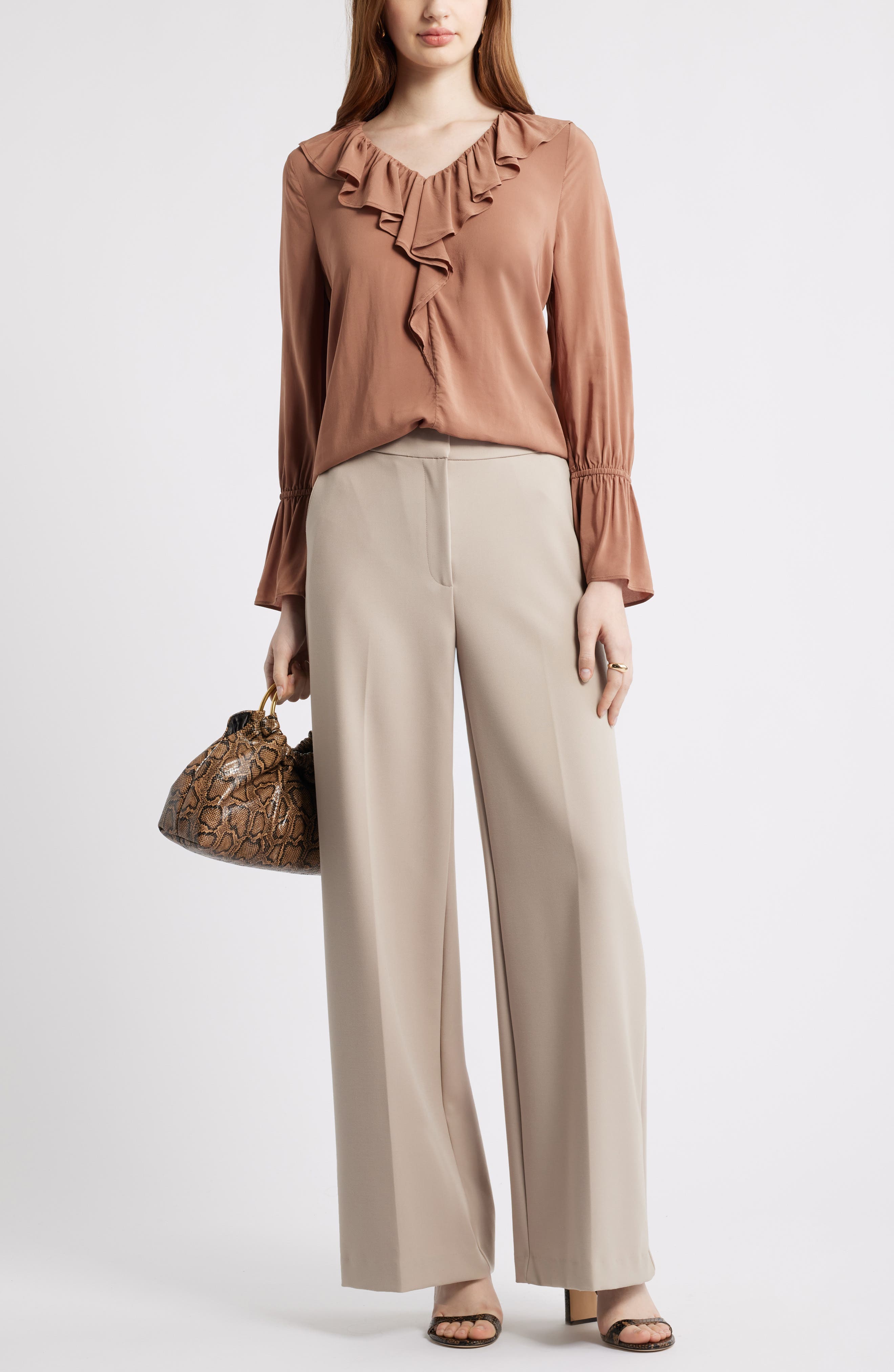 Nordstrom Ruffle Front Top