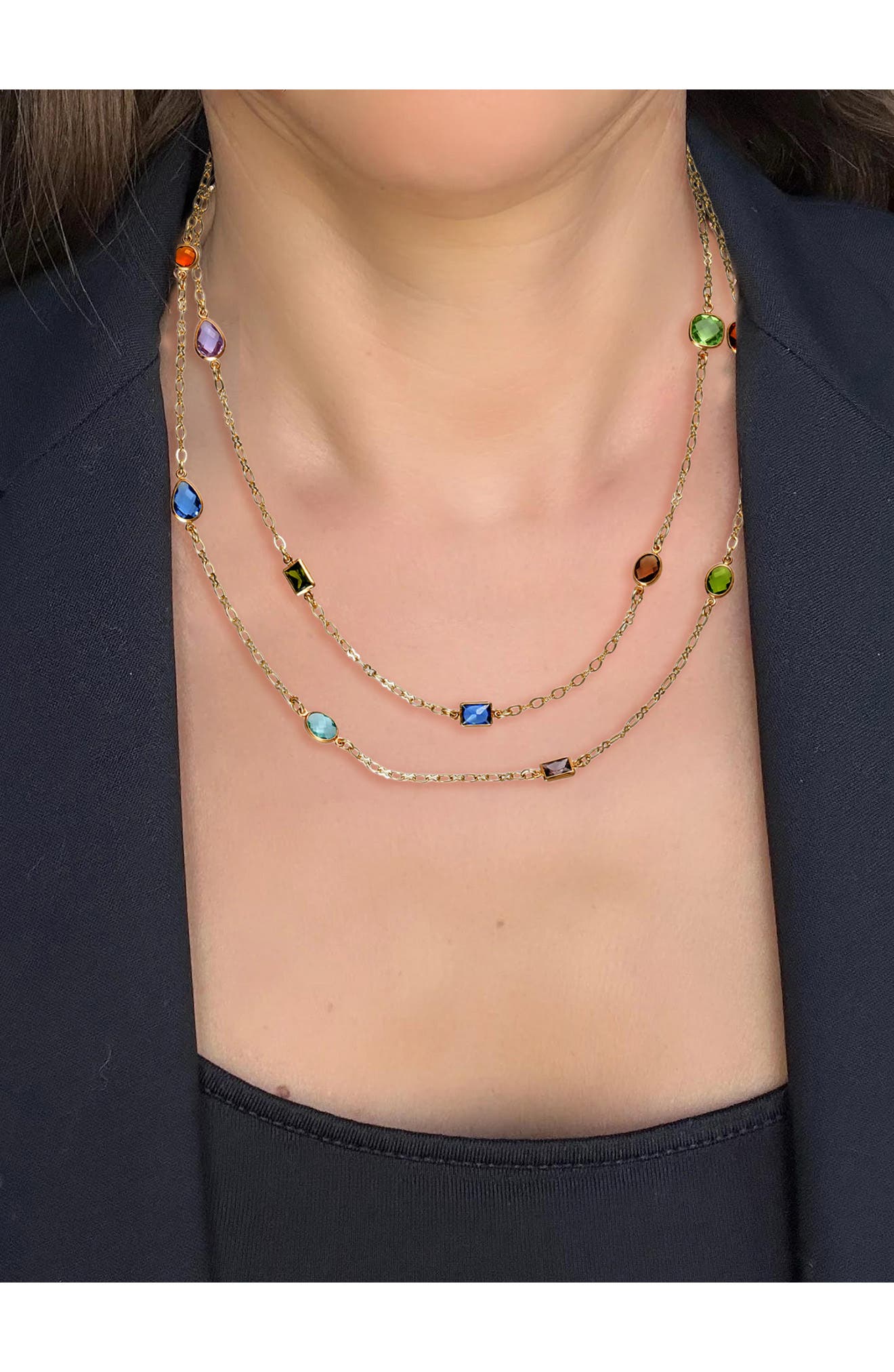 RIVKA FRIEDMAN Multi Cubic Zirconia Necklace