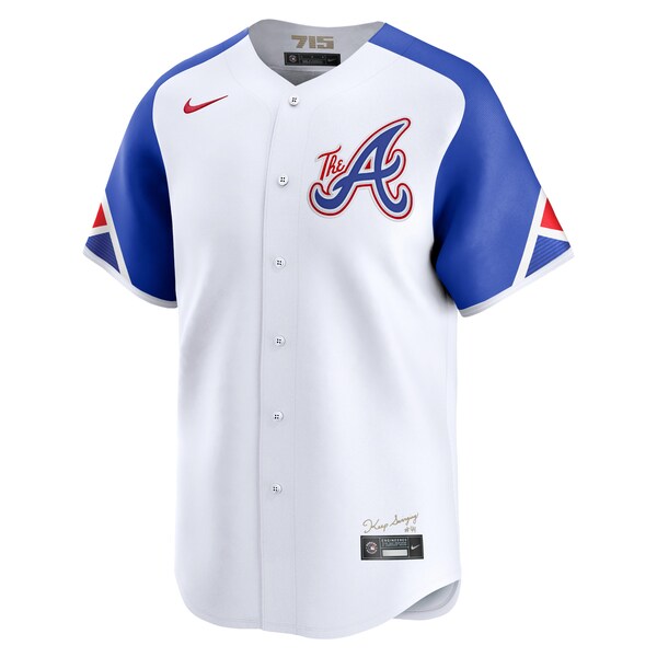 Atlanta Braves Nike City Connect Custom Limited Jersey - White