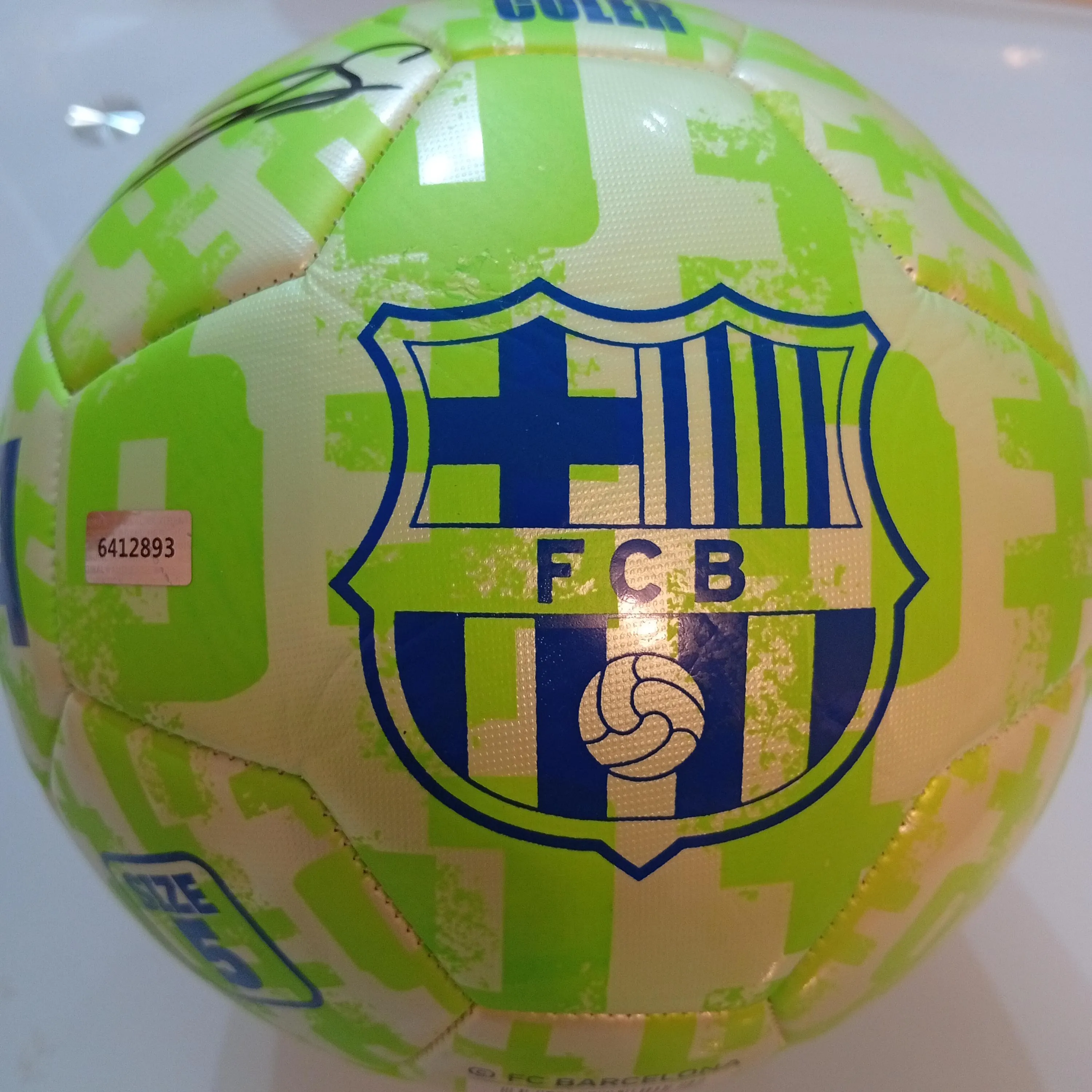 Lamine Yamal Signed Autographed Barcelona FC Ball Official With COA
