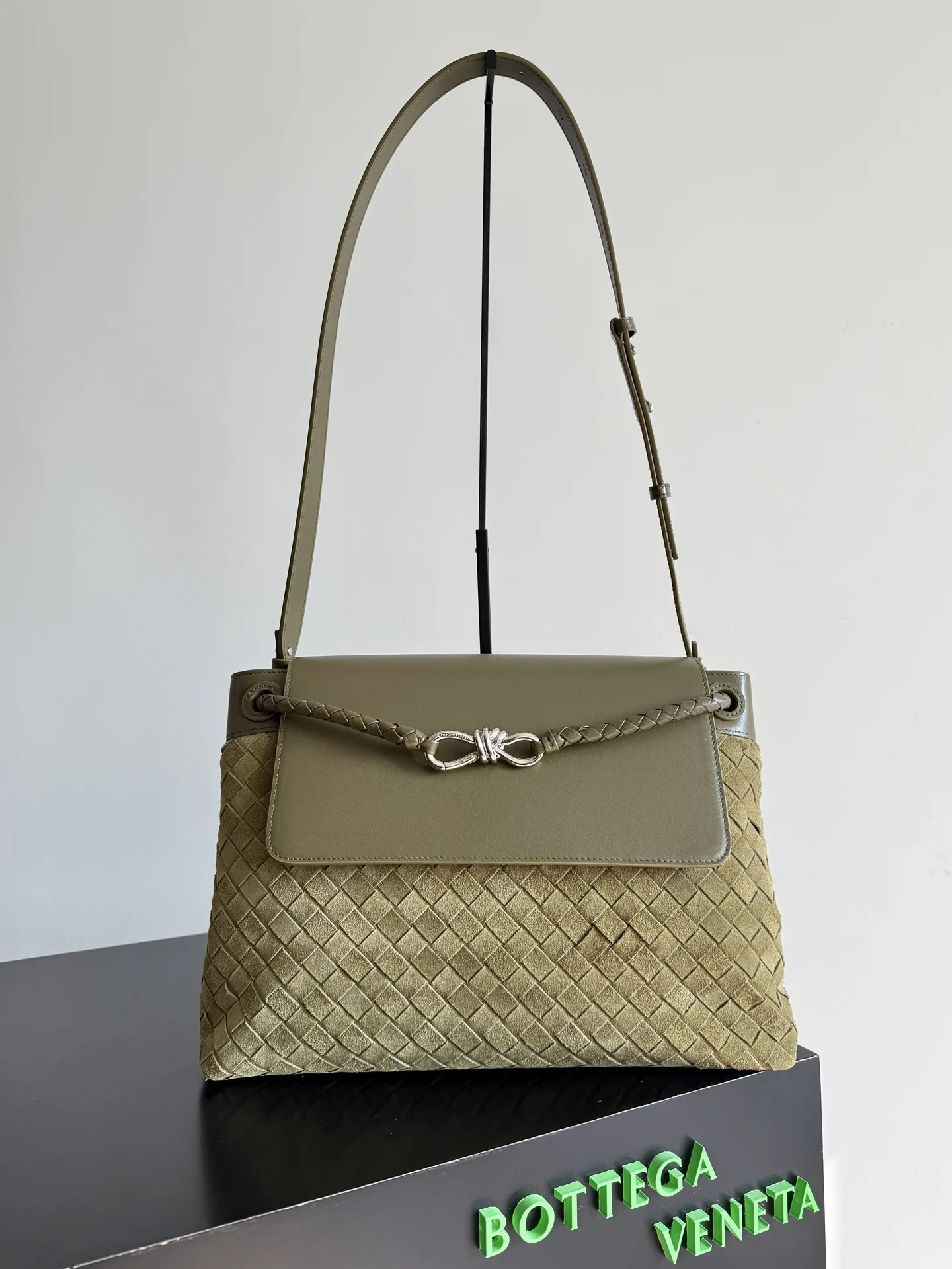 Bottega Veneta Suede Leather Andiamo Crossbody Bag product photo from LabelPicks