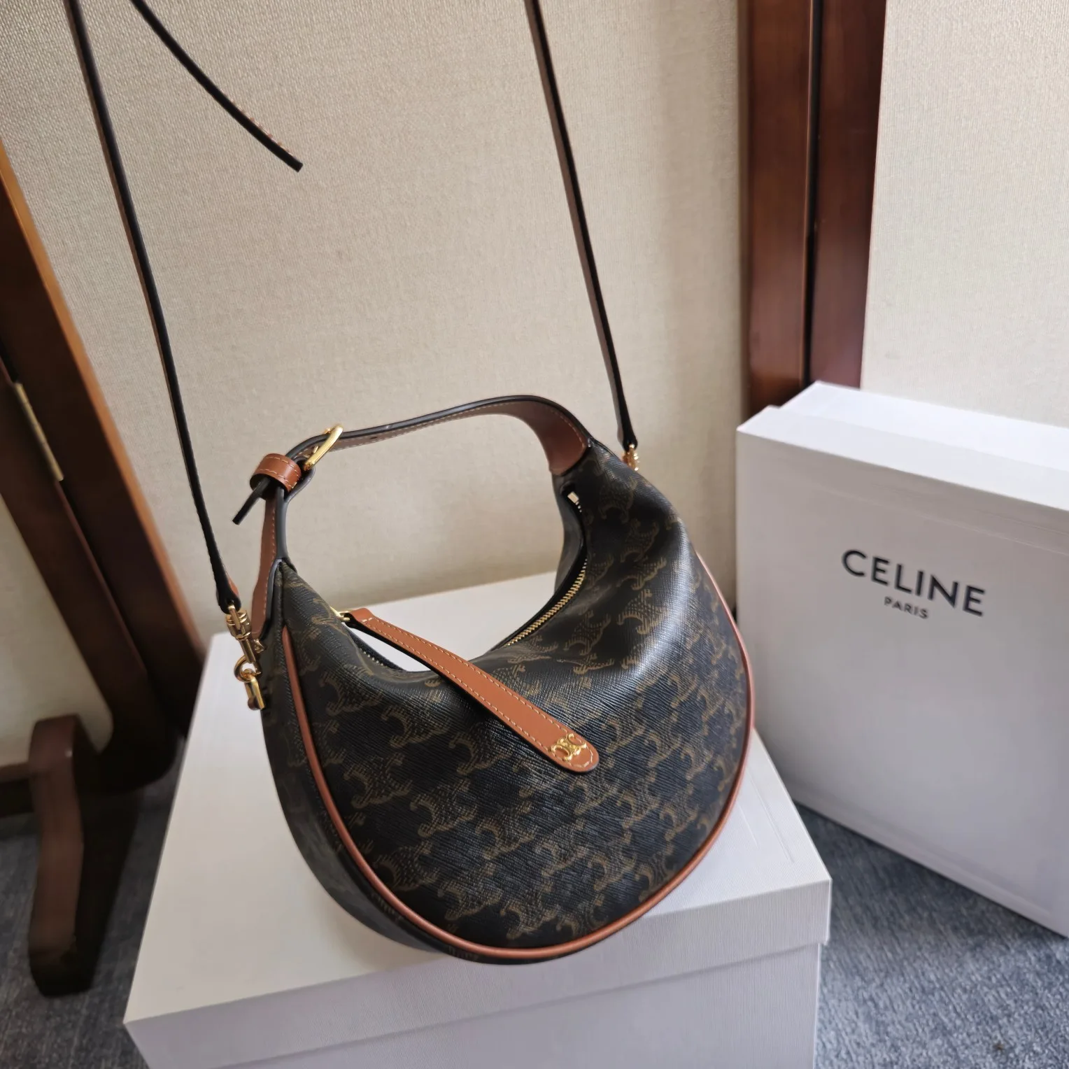Celine Triomphe Canvas Hobo Bag product photo from LabelPicks