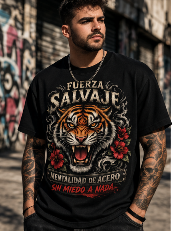 Remera Tigre Tattoo | Streetwear Dark Unisex