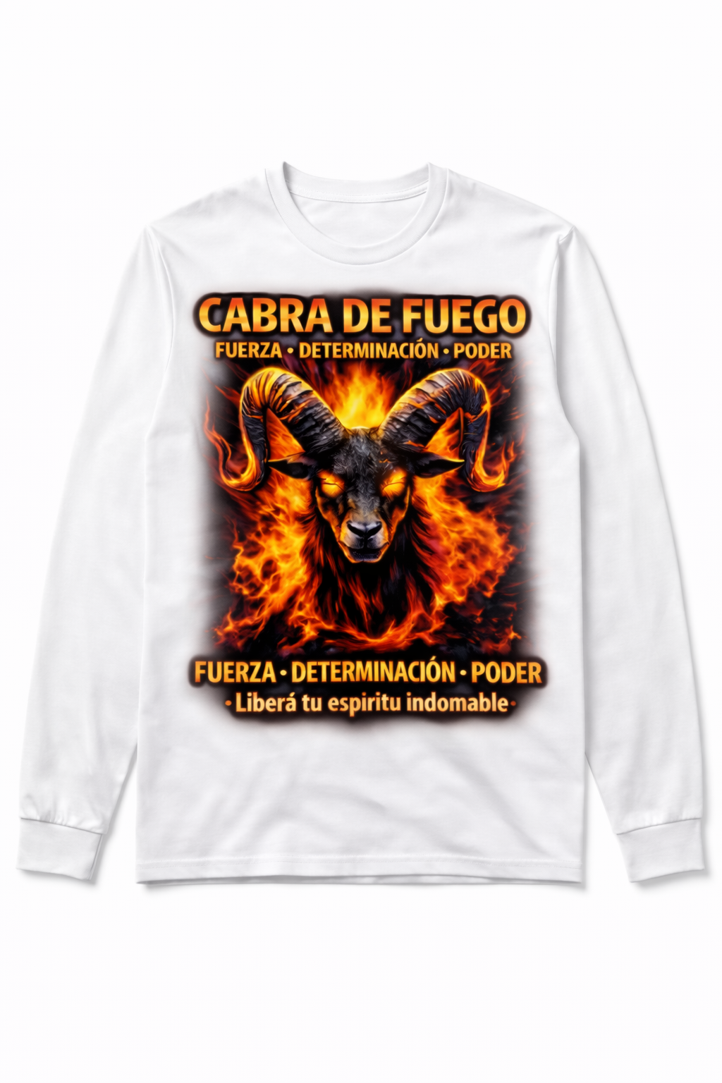 Remera Cabra de Fuego – Fuerza Indomable