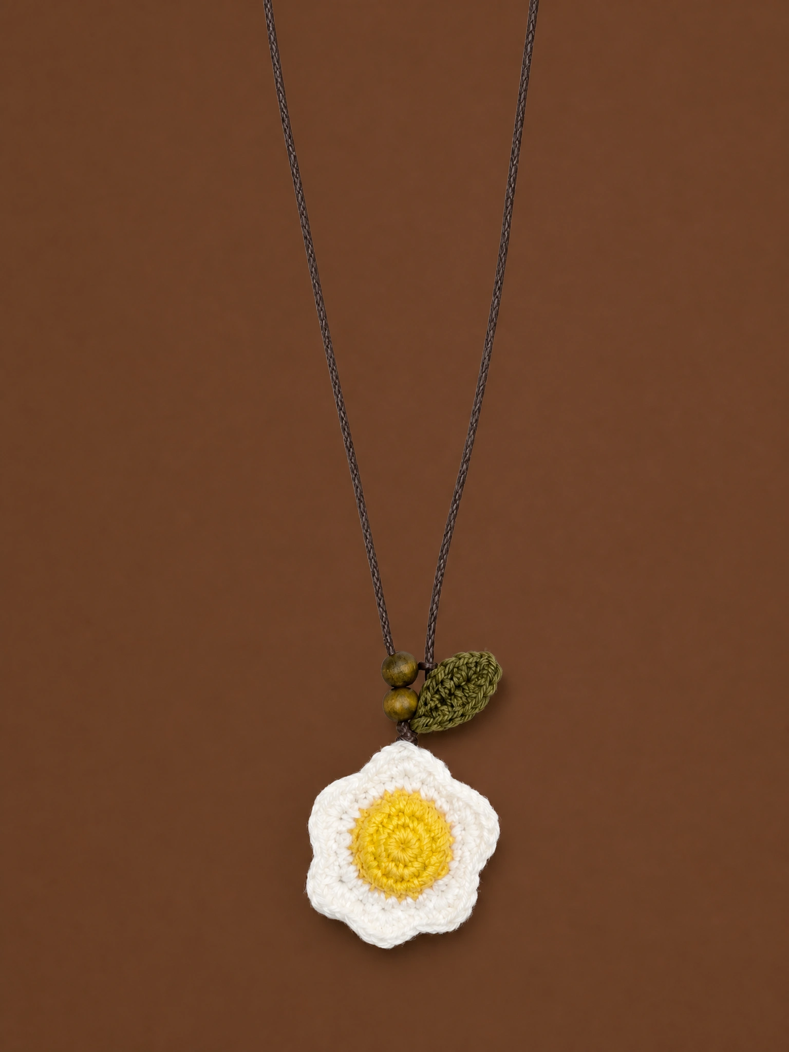 Crochet Egg Necklace