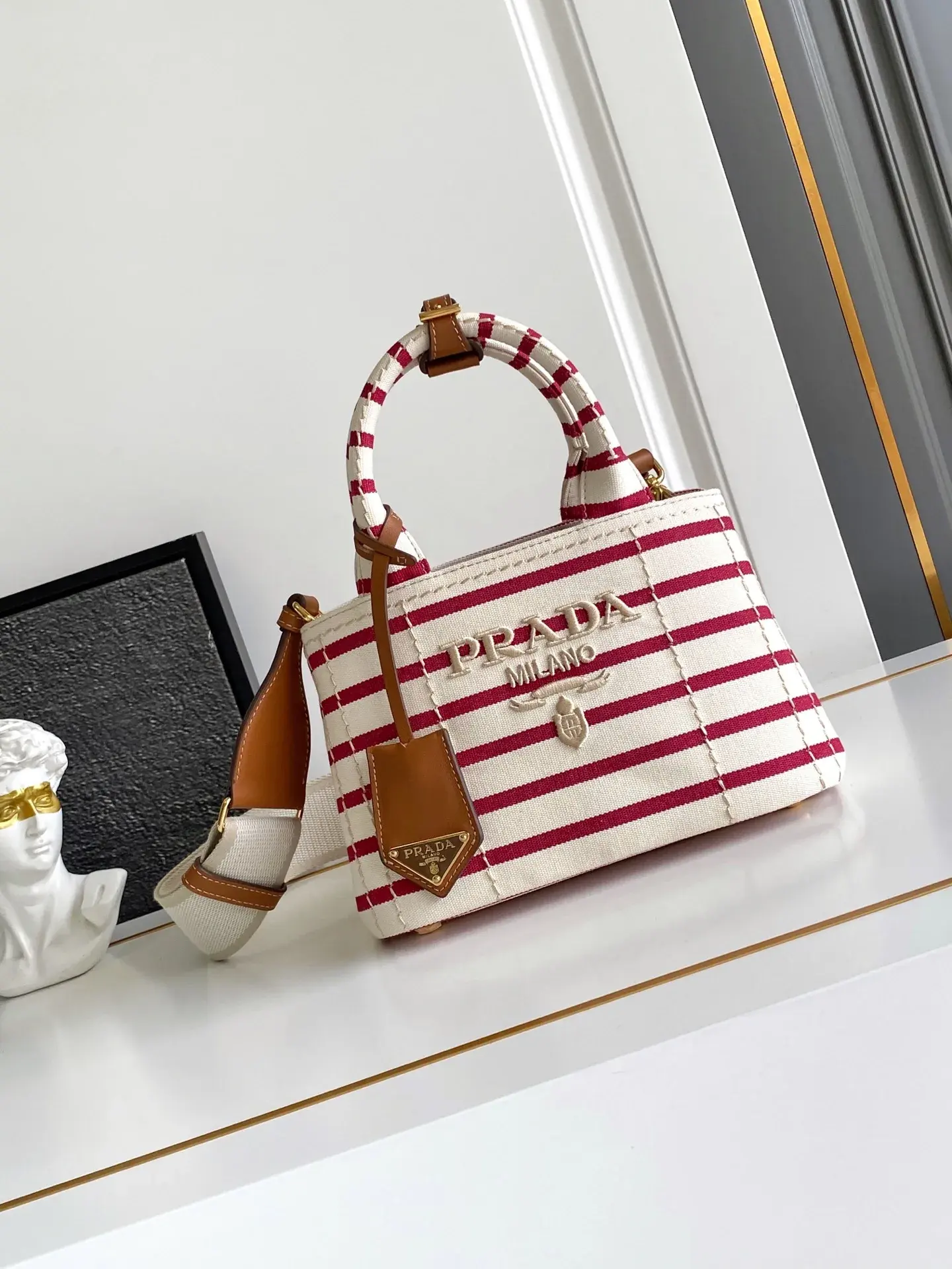 Prada Canvas and Leather Tote Bag product photo from LabelPicks