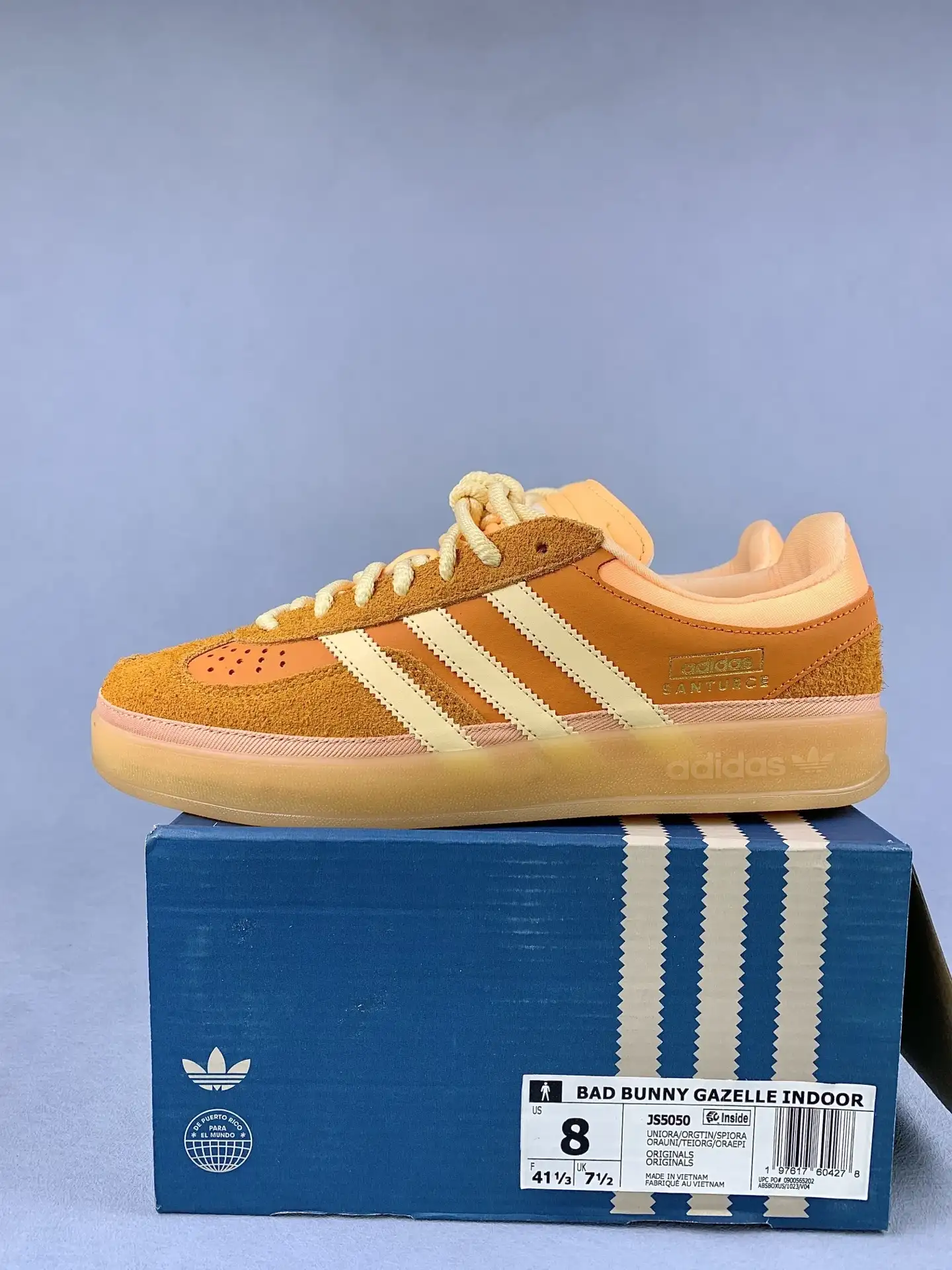 Bad Bunny x adidas Gazelle Indoor Santurce Shoes product photo from LabelPicks