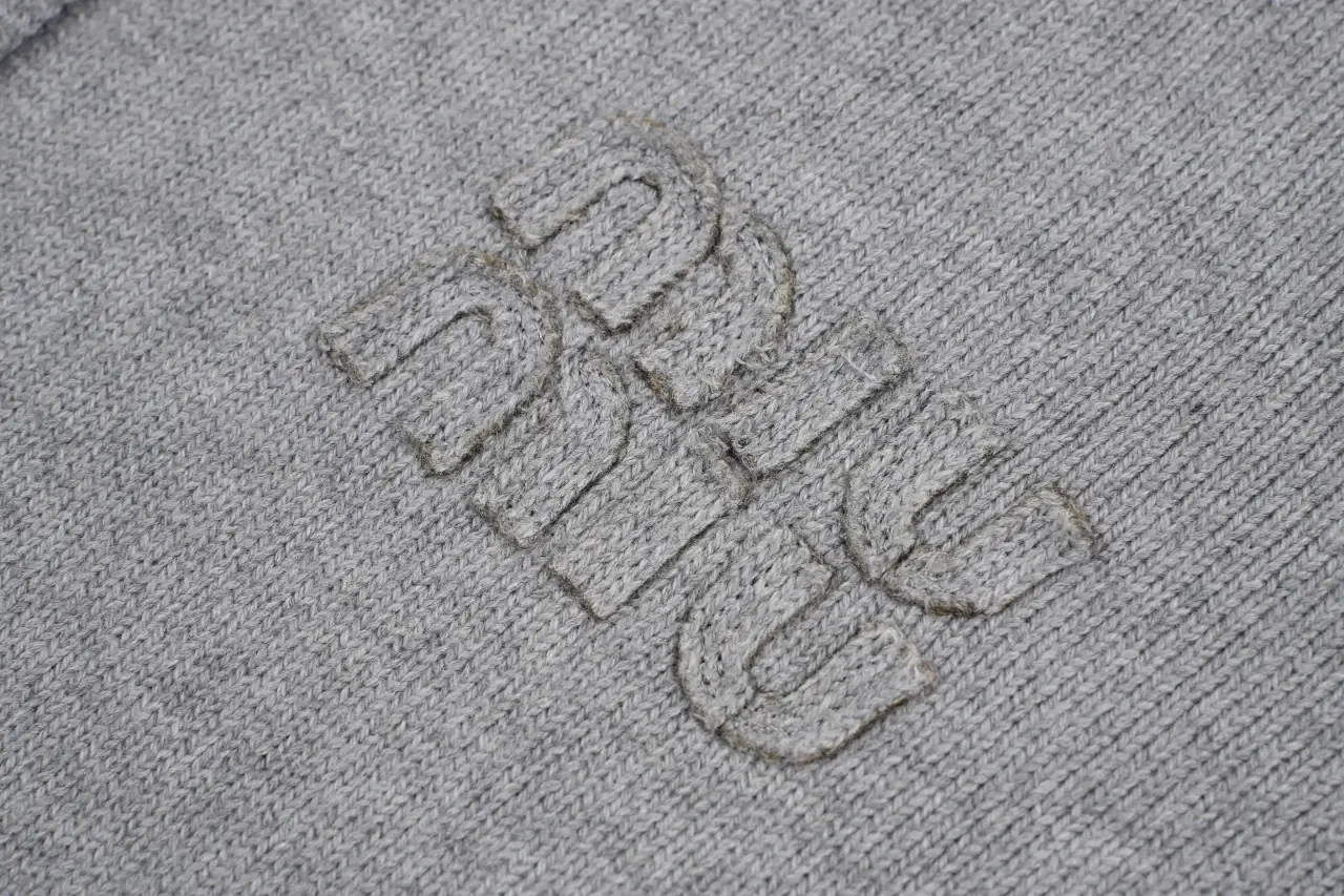 Miu Miu Muted Grey Logo Knit Jacket product photo from LabelPicks
