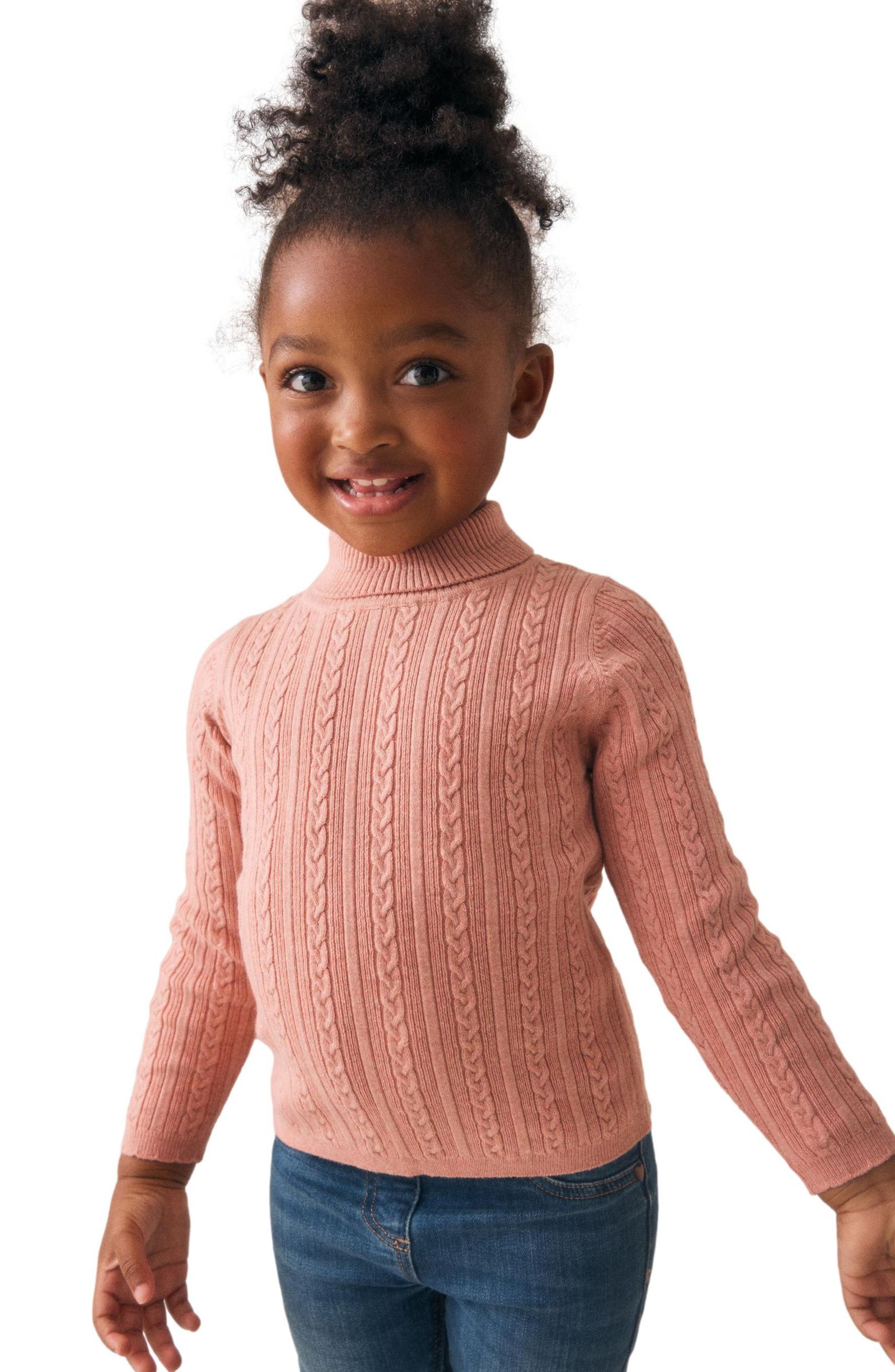 NEXT Kids' Cable Stitch Roll Neck Sweater