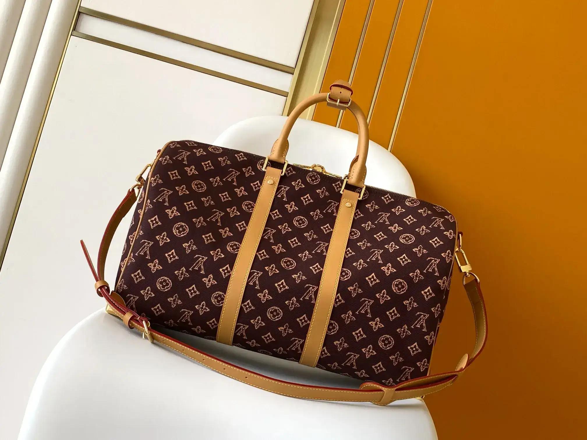 Louis Vuitton Gold Monogram Canvas Tote Bag product photo from LabelPicks