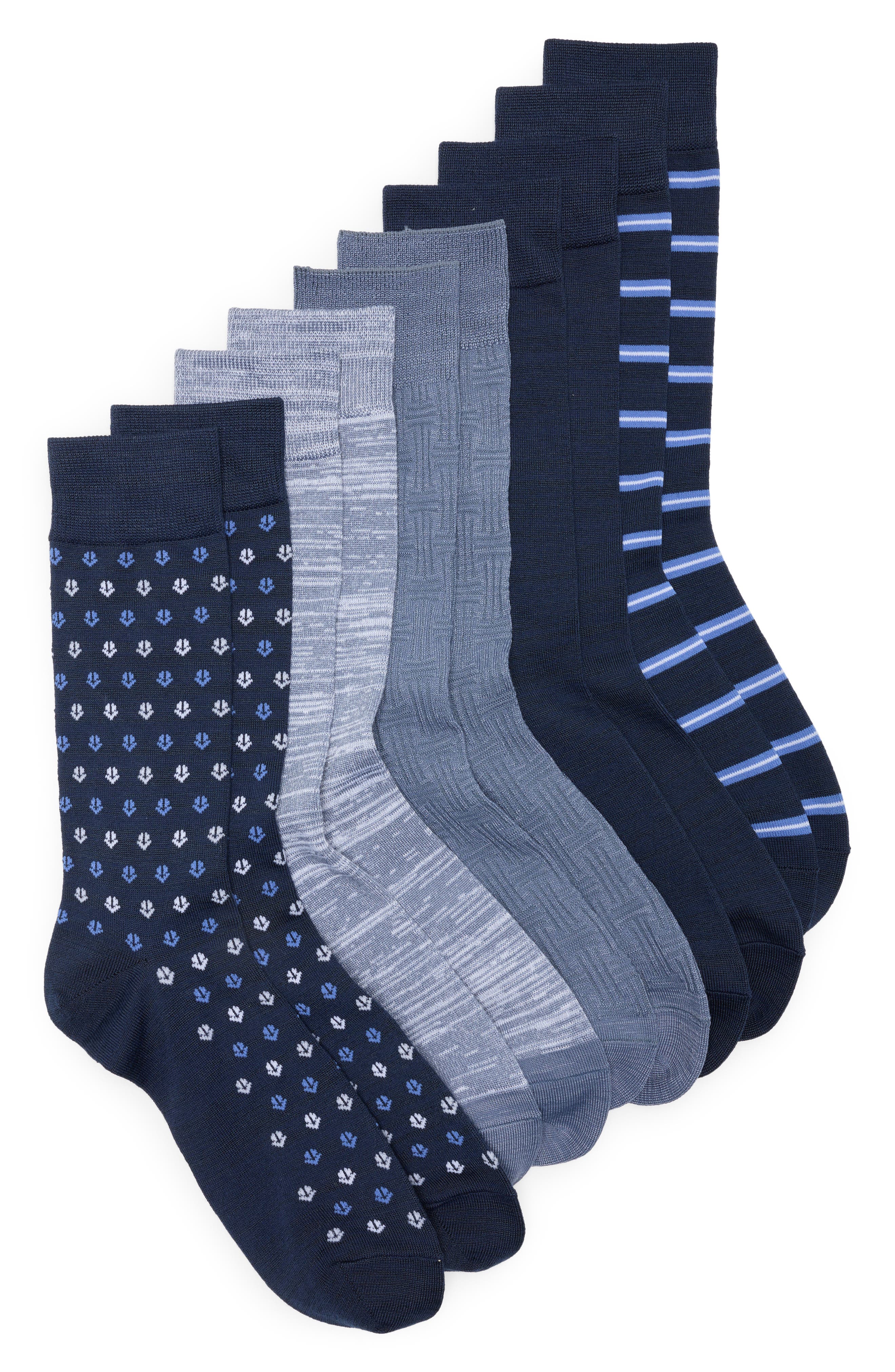 NORDSTROM RACK Ultrasoft 5-Pack Assorted Dress Socks