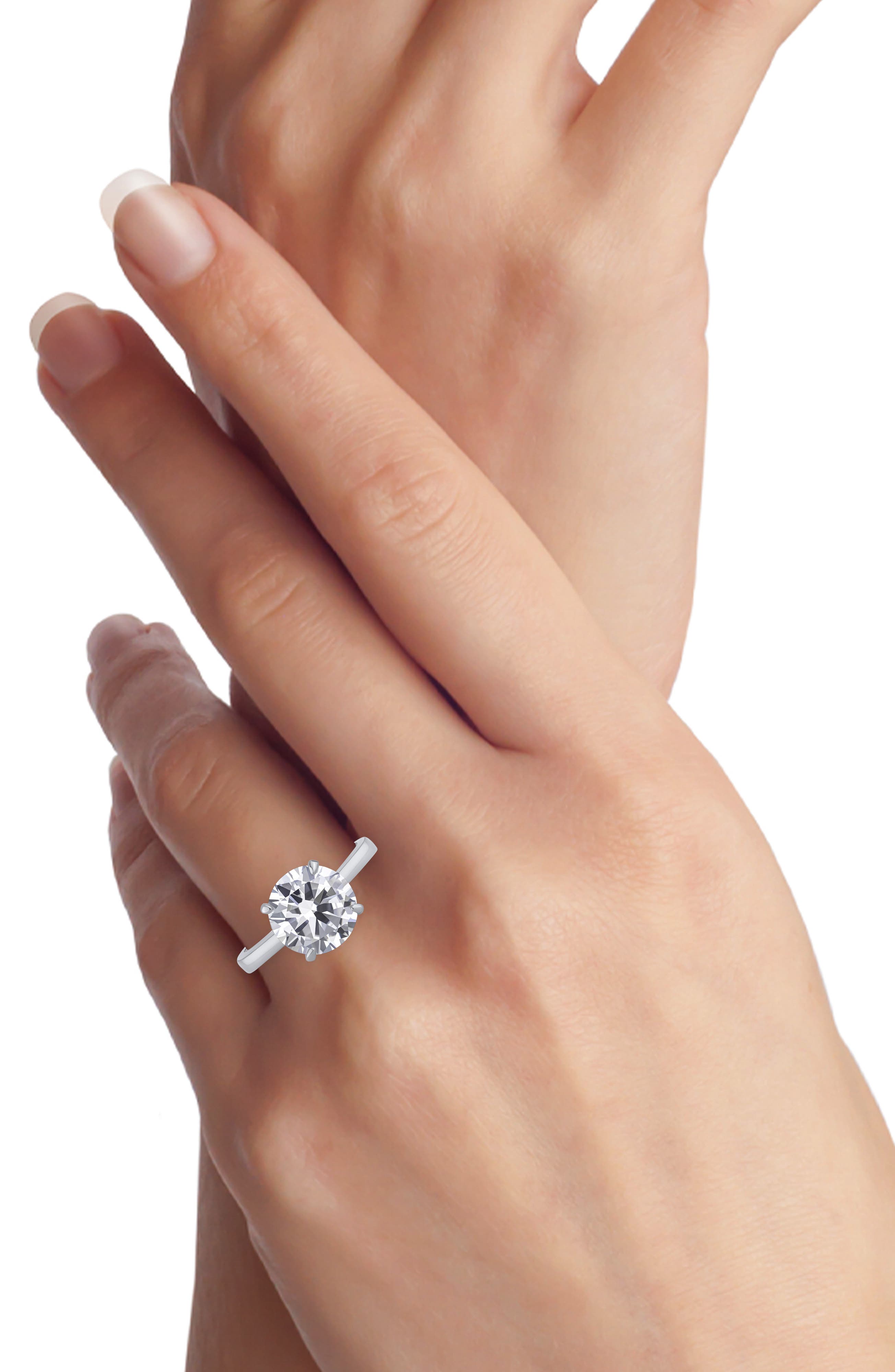 CZ by Kenneth Jay Lane Solitaire Cubic Zirconia Ring