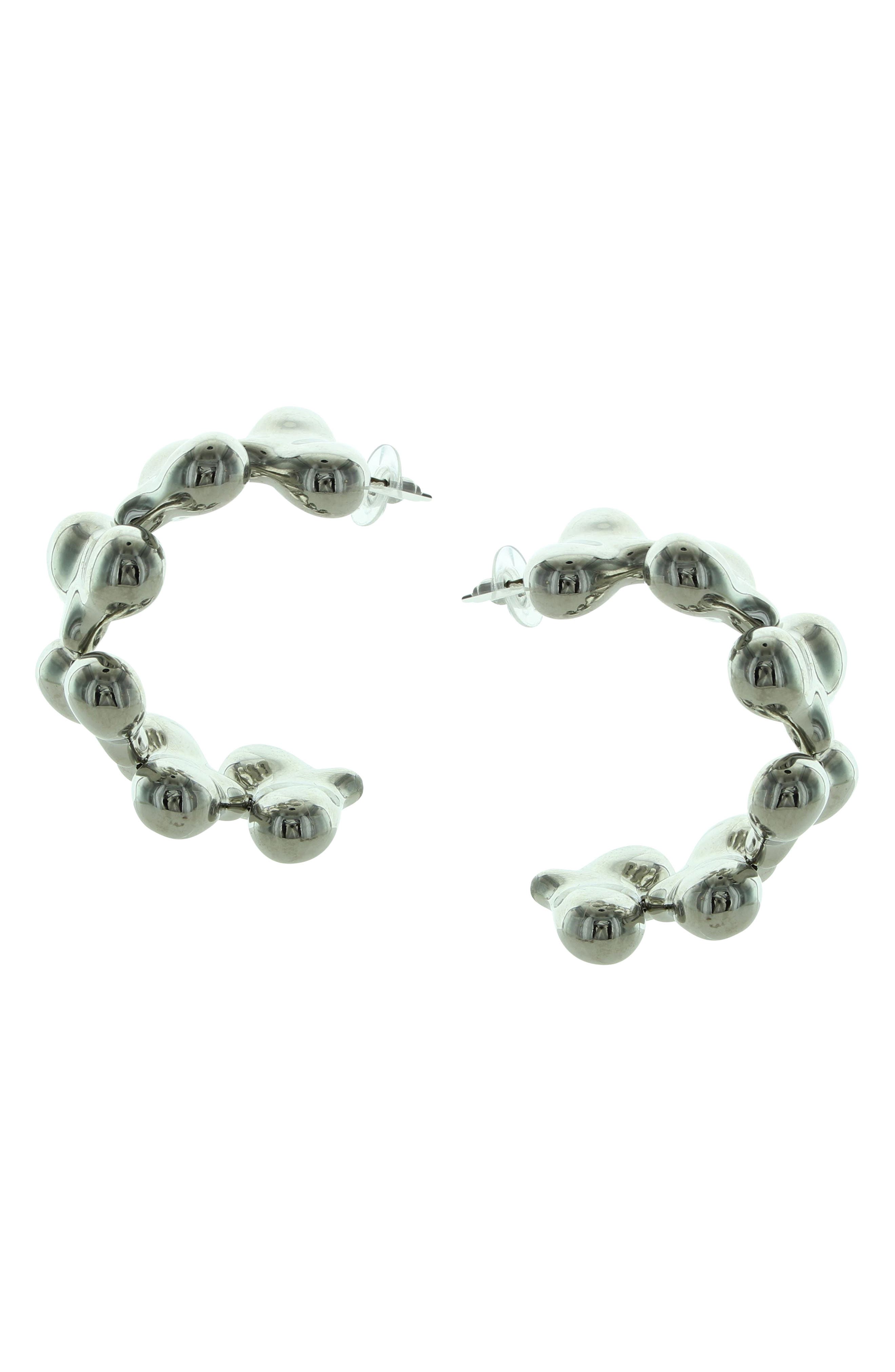 OLIVIA WELLES Trella Heart Hoop Earrings