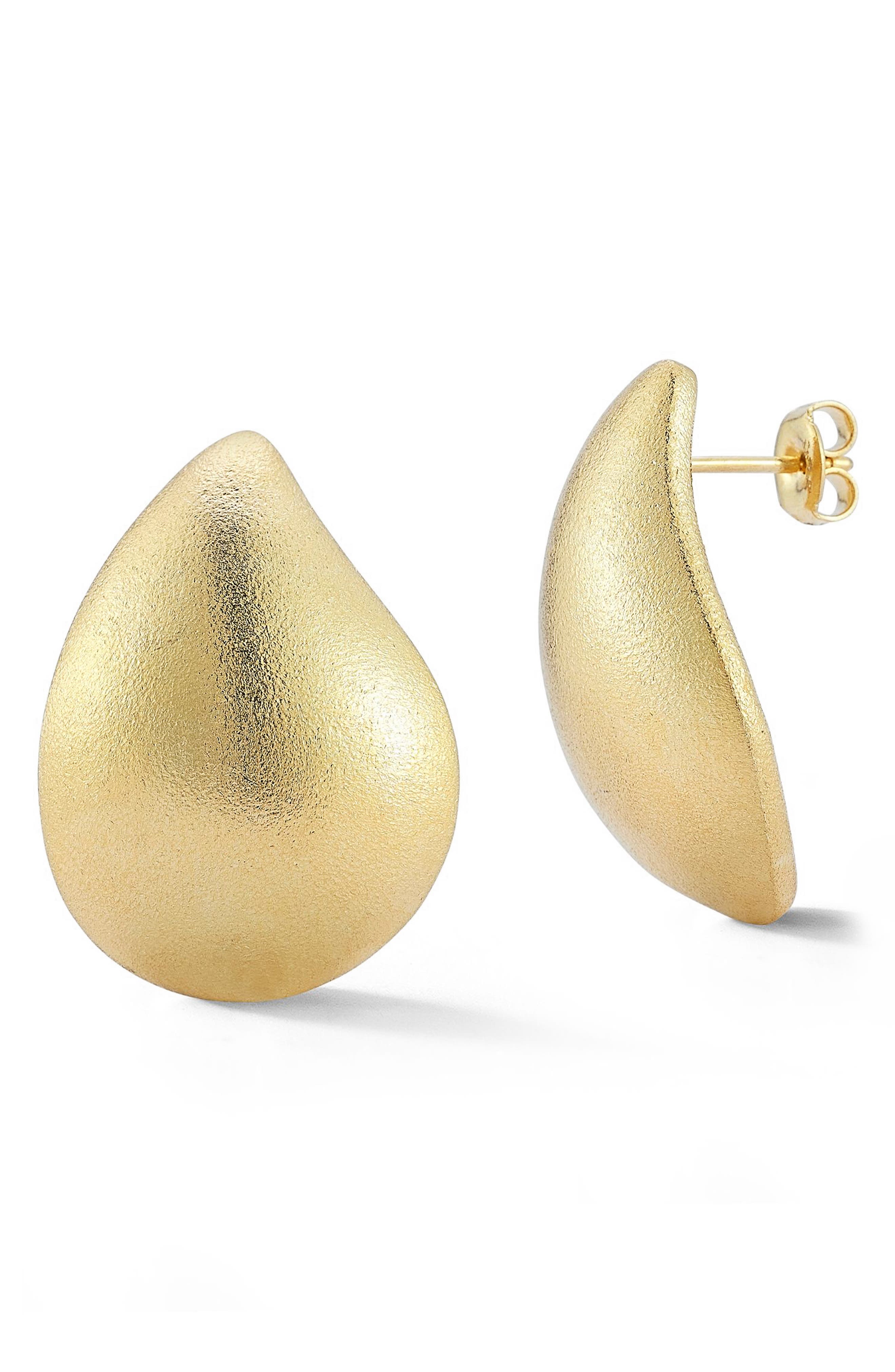 SPHERA MILANO Satin Wave Stud Earrings
