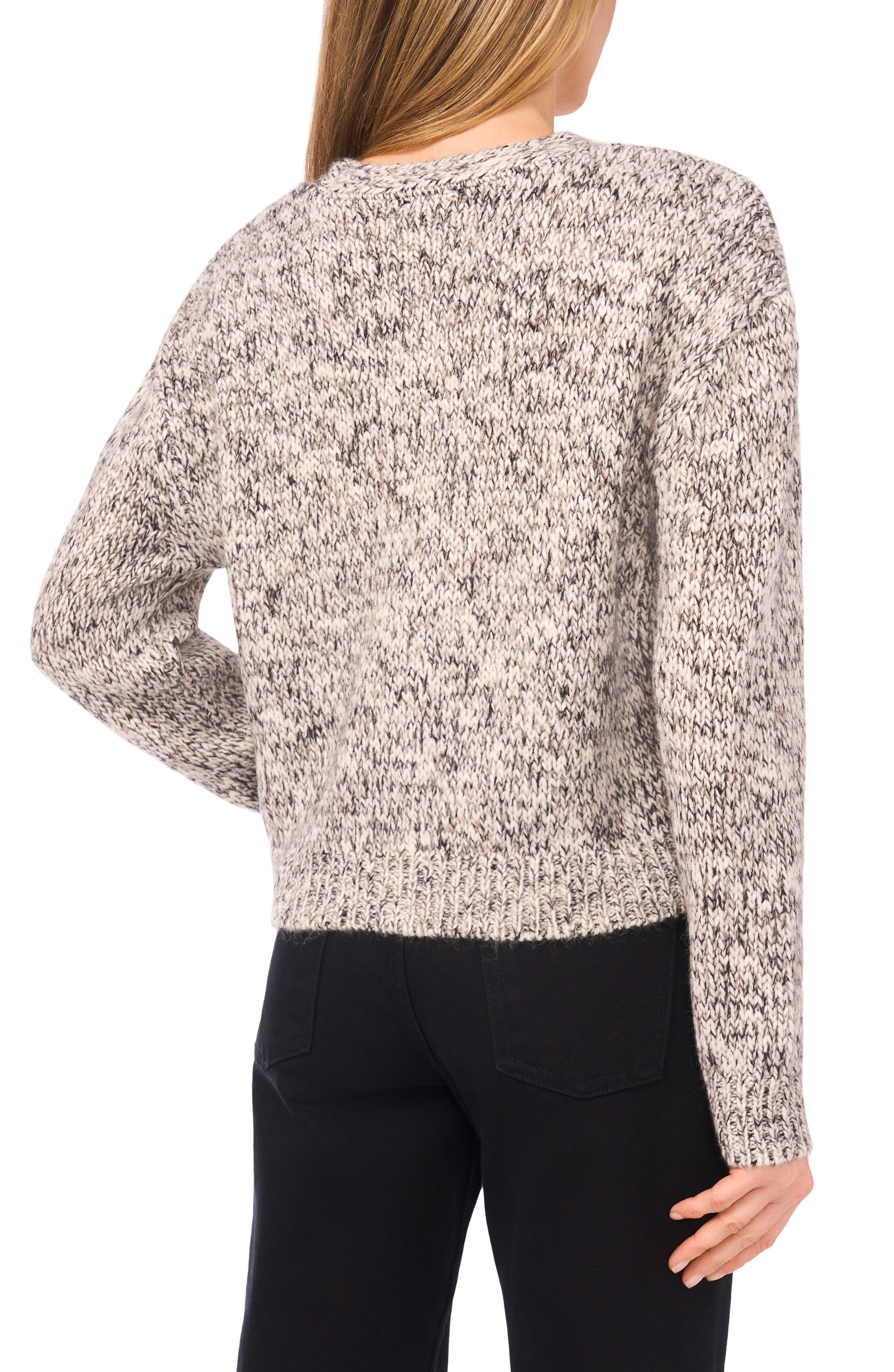 Halogen® CARDIGAN W/ MARL YARN