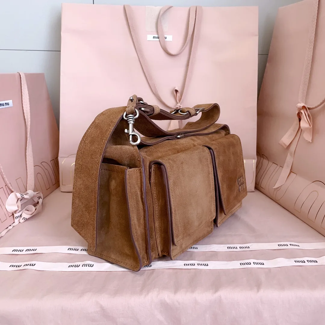 Miu Miu Suede Leather Crossbody Bag product photo from LabelPicks
