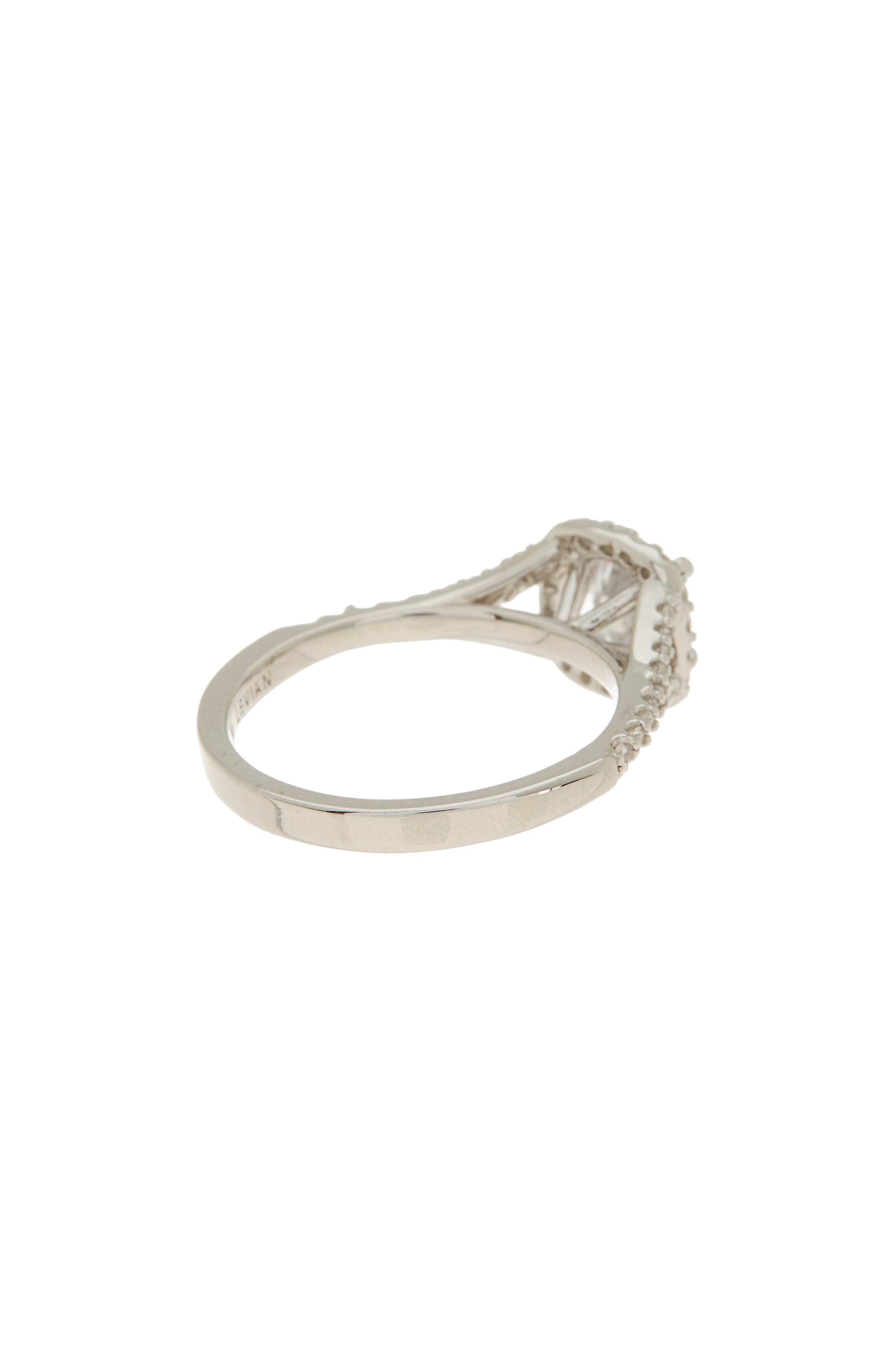 SUZY LEVIAN Sterling Silver White Cubic Zirconia Bridal Ring