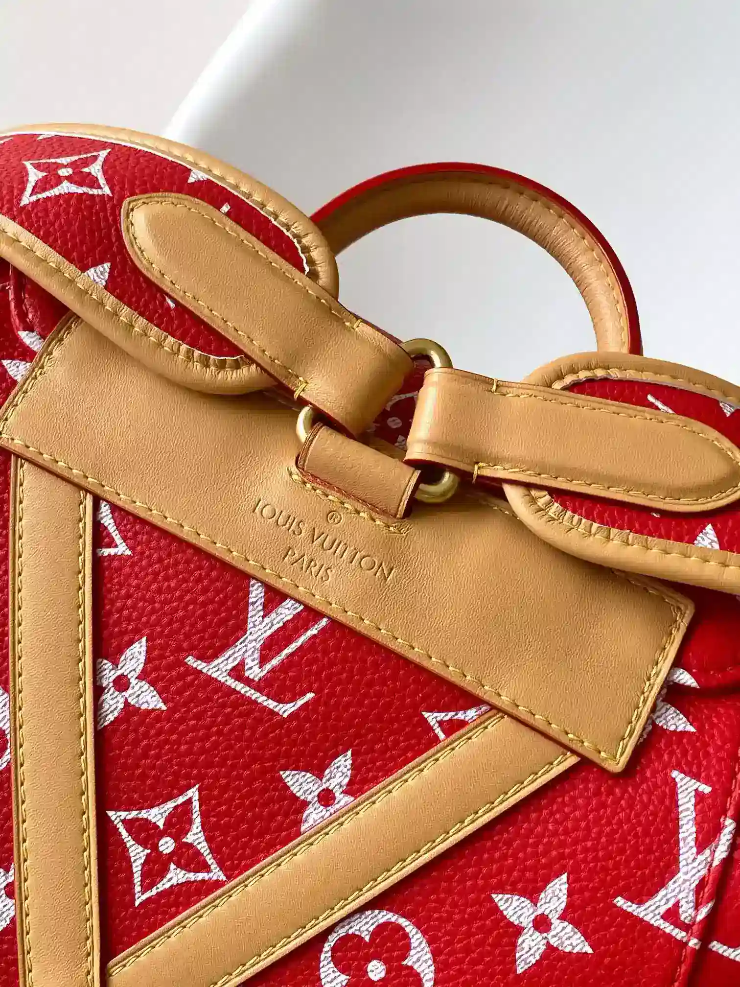 Louis Vuitton Christopher Red Monogram Canvas Backpack product photo from LabelPicks