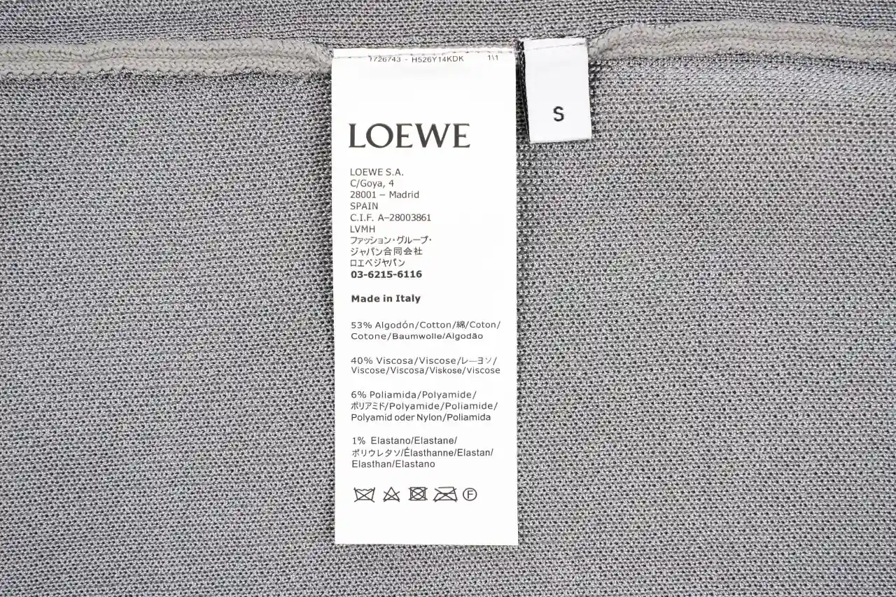 LOEWE Oatmeal Grey Pocket Anagram Crewneck Sweater product photo from LabelPicks