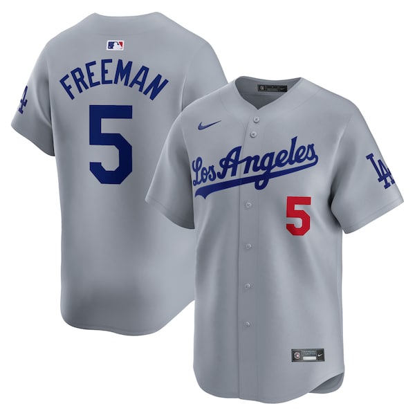 Freddie Freeman Los Angeles Dodgers Nike Away Limited Player Jersey - Gray/White