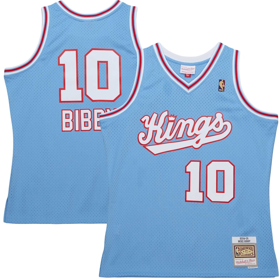 Mike Bibby Sacramento Kings 2001/02 Hardwood Classics Swingman Jersey - Light Blue