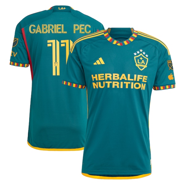 Gabriel Pec LA Galaxy adidas 2024 LA Kit Authentic Player Jersey - Green