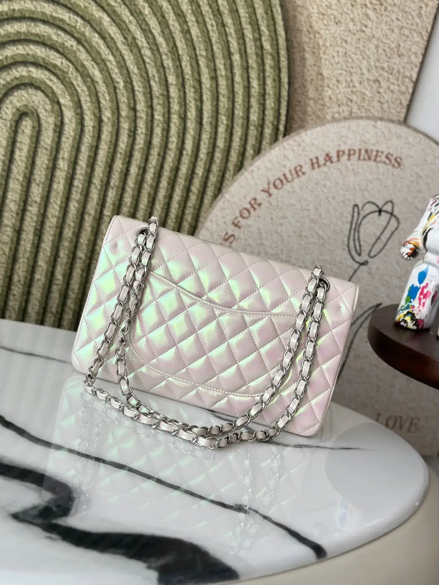 Chanel Classic Flap Pink Lambskin Shoulder Bag product photo from LabelPicks