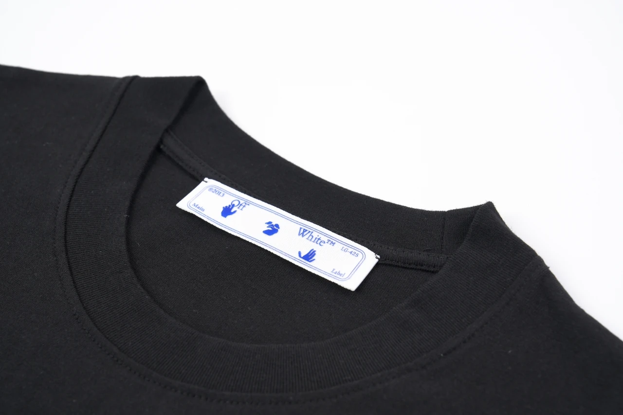 Off-White Black Blue White Embroidered OFF Globe Arrow T-Shirt product photo from LabelPicks