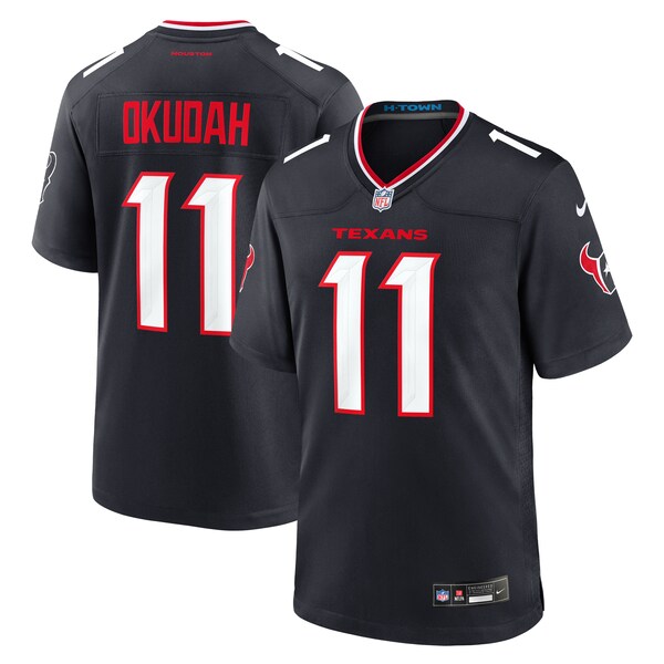 Jeff Okudah Houston Texans Nike Team Game Jersey -  Navy