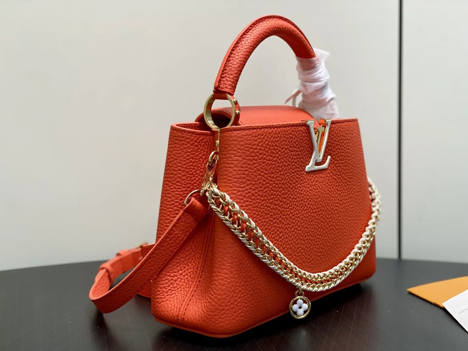 Louis Vuitton Red Capucines Top Handle Bag product photo from LabelPicks