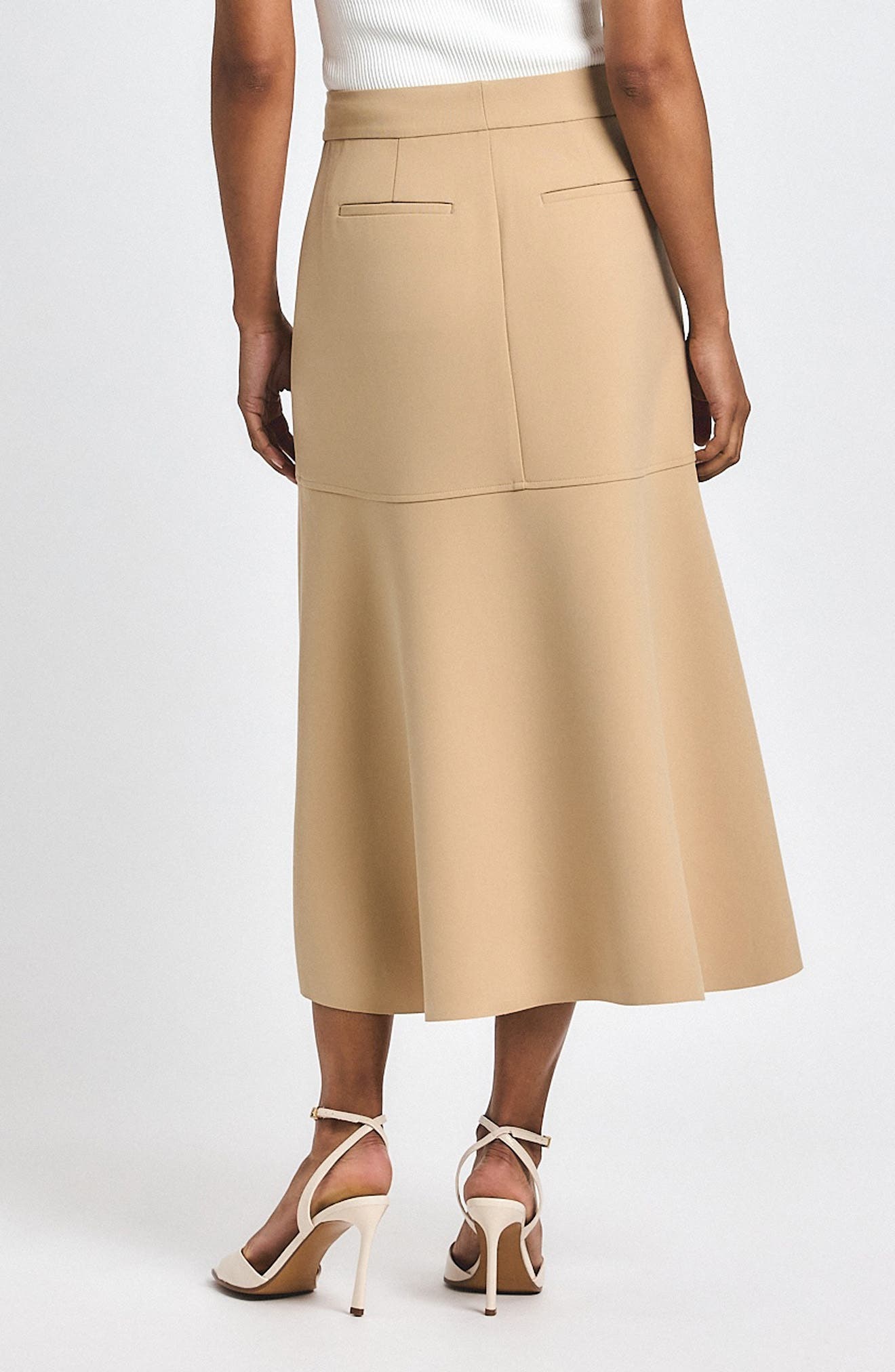 Derek Lam 10 Crosby Nicolette High-Low Midi Skirt