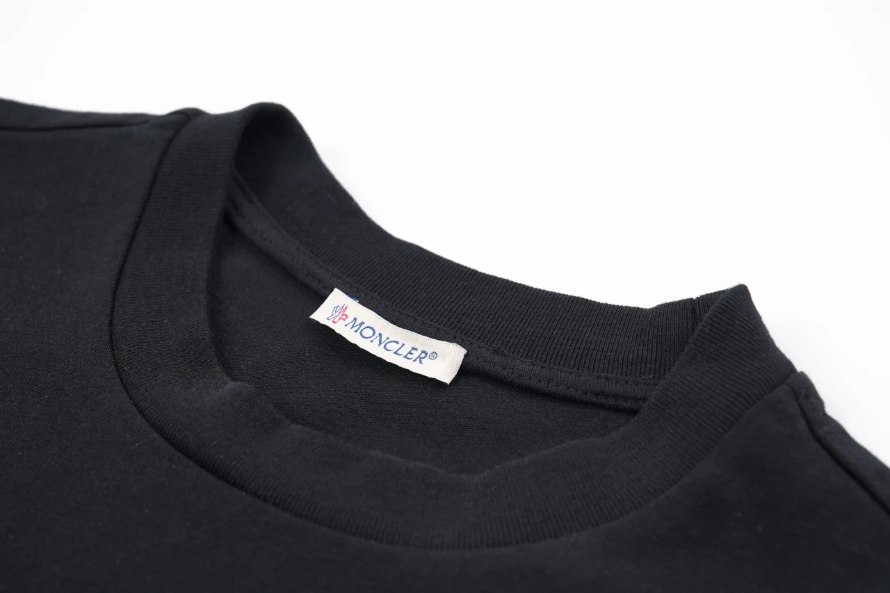 Moncler Black Flocked Logo T-Shirt product photo from LabelPicks