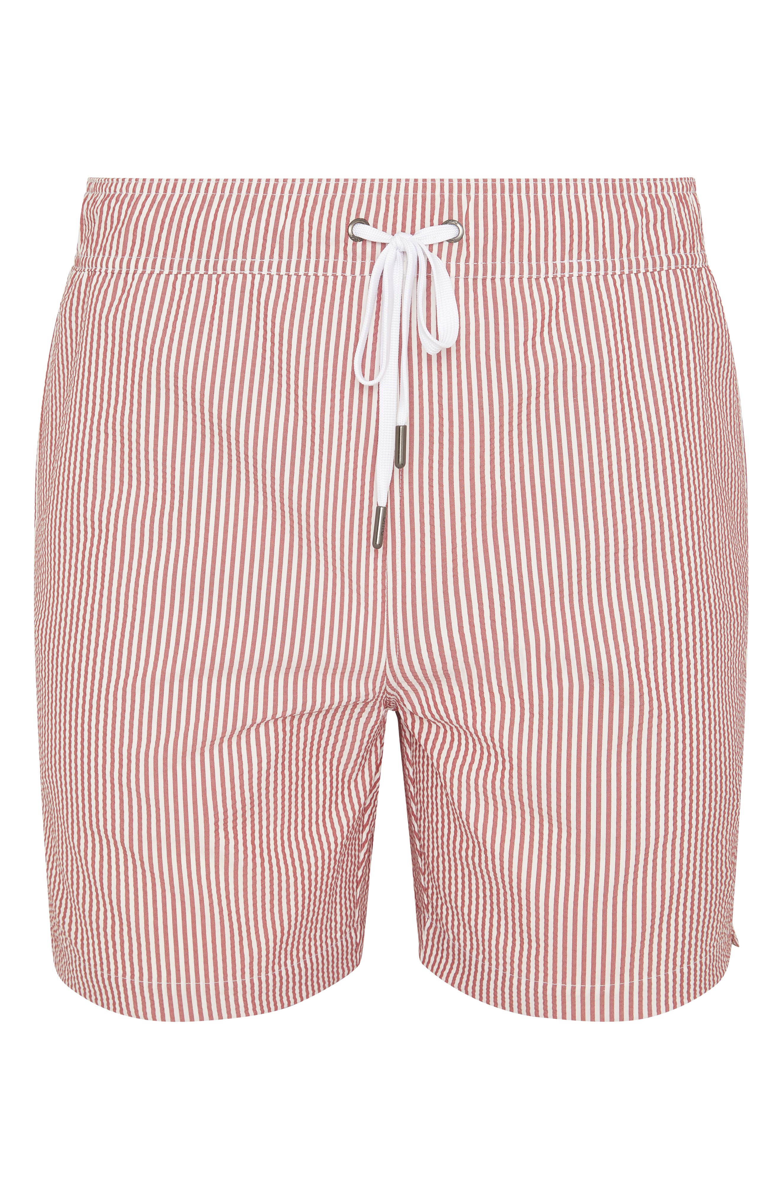 Onia Classic Seersucker Swim Trunks