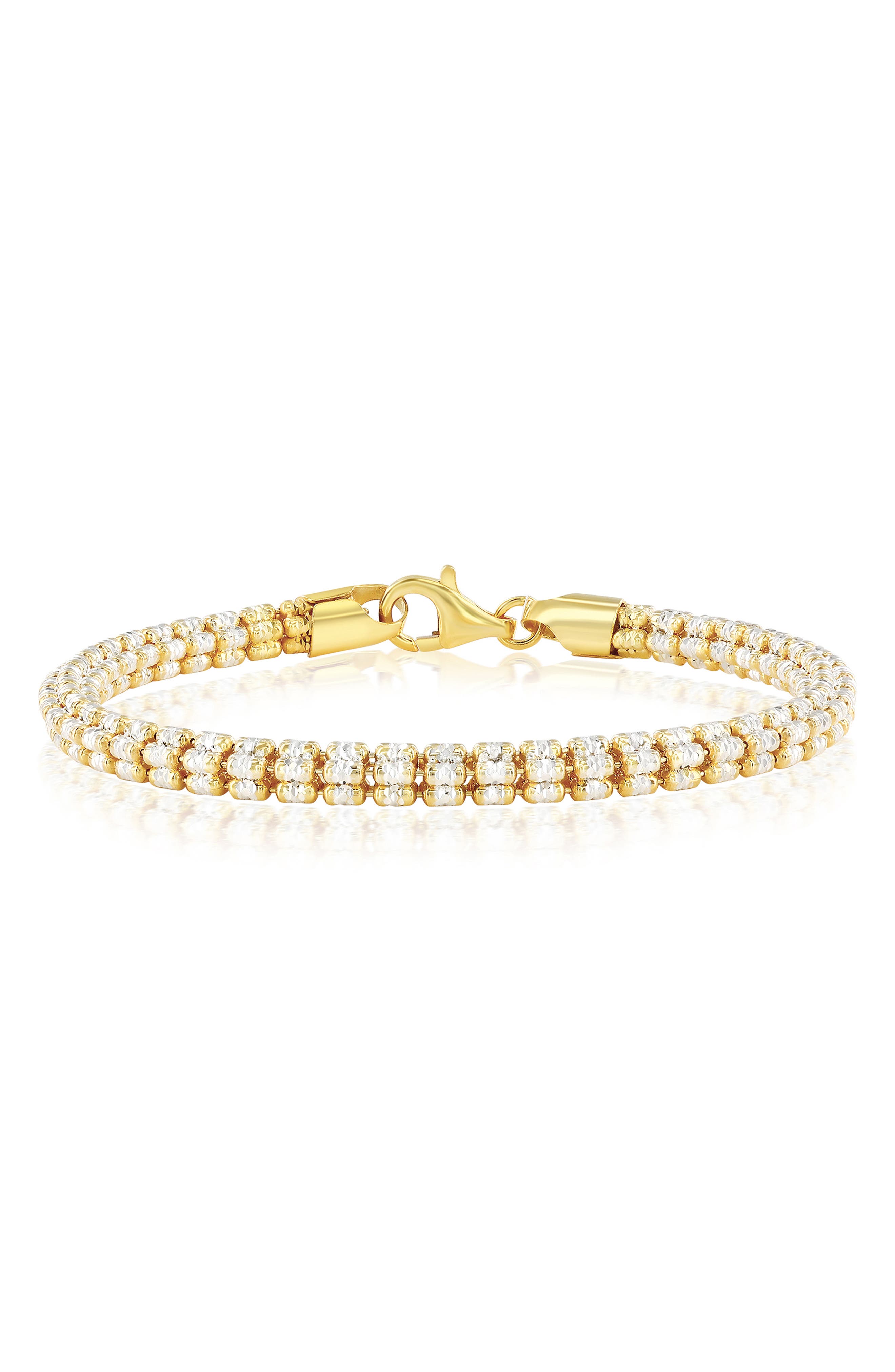 SIMONA D-C Ice Two-Tone Barrel Chain Necklace