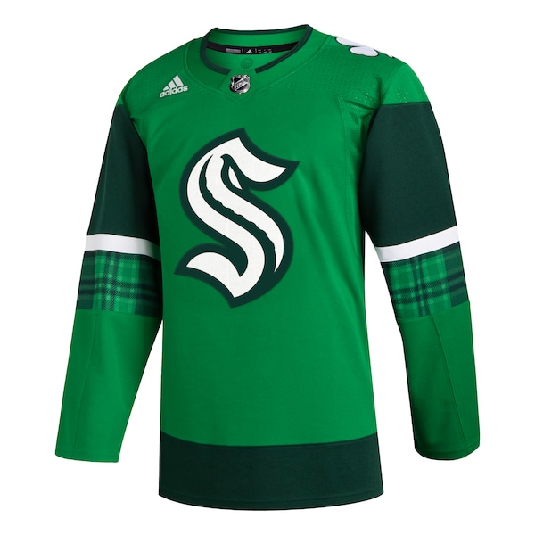 Seattle Kraken adidas 2023 St. Patrick's Day Primegreen Authentic Jersey - Kelly Green