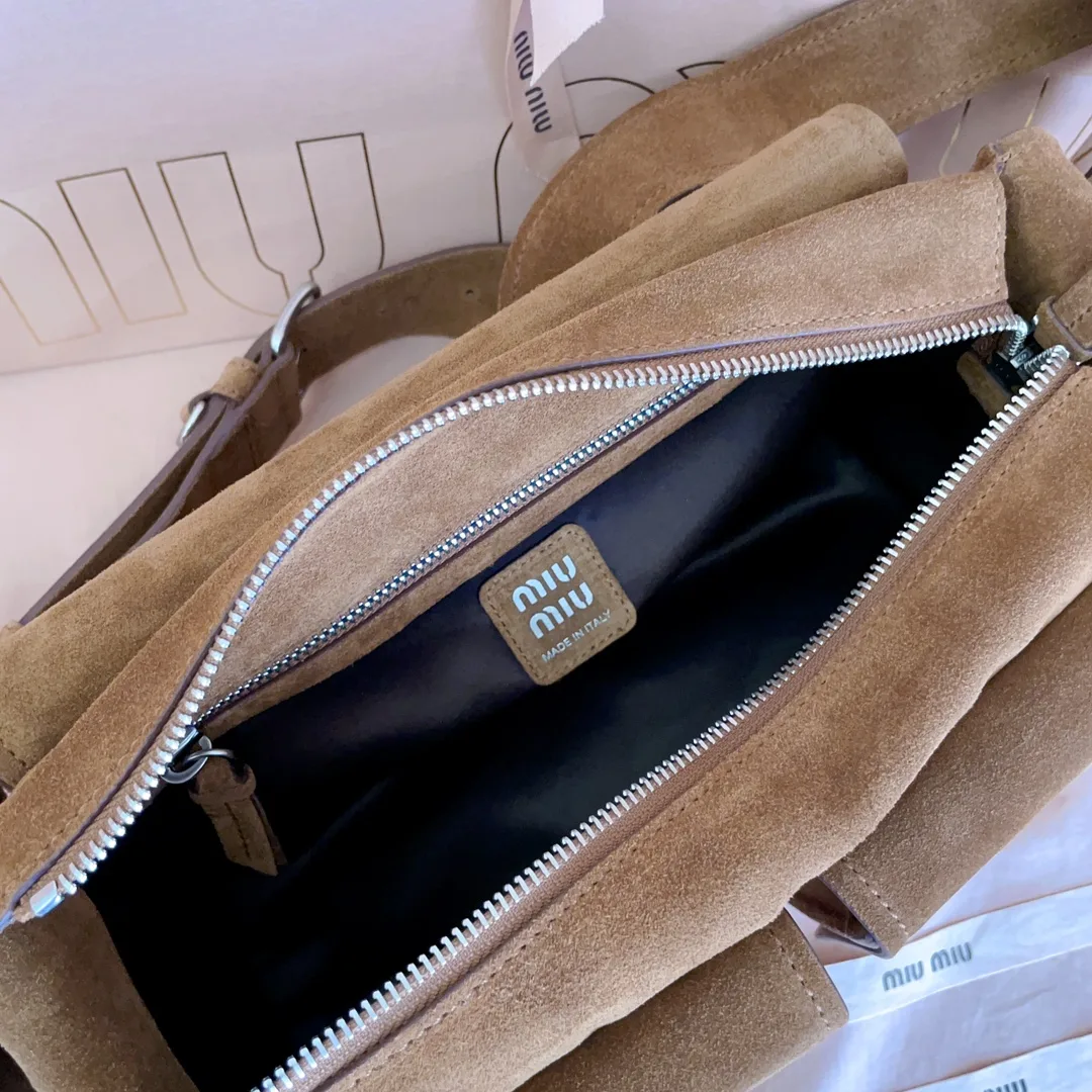 Miu Miu Suede Leather Crossbody Bag product photo from LabelPicks