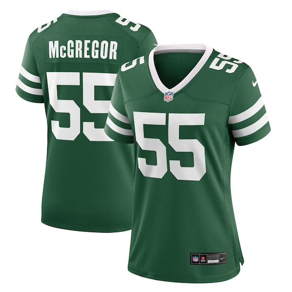 Braiden McGregor New York Jets Nike Women's Team Game Jersey - Legacy Green
