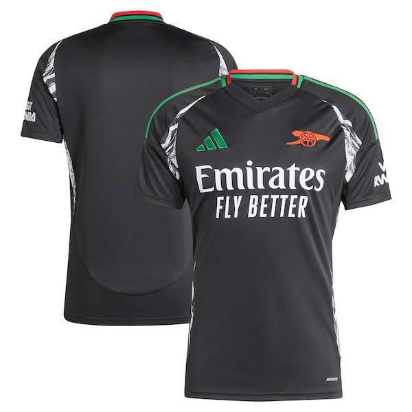 Arsenal adidas Men's 2024/25 Away Replica Jersey - Black