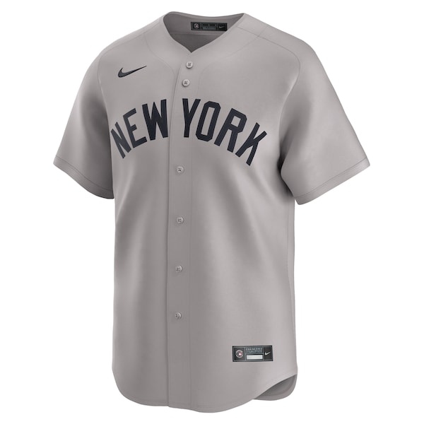 New York Yankees Nike Away Limited Jersey - Gray