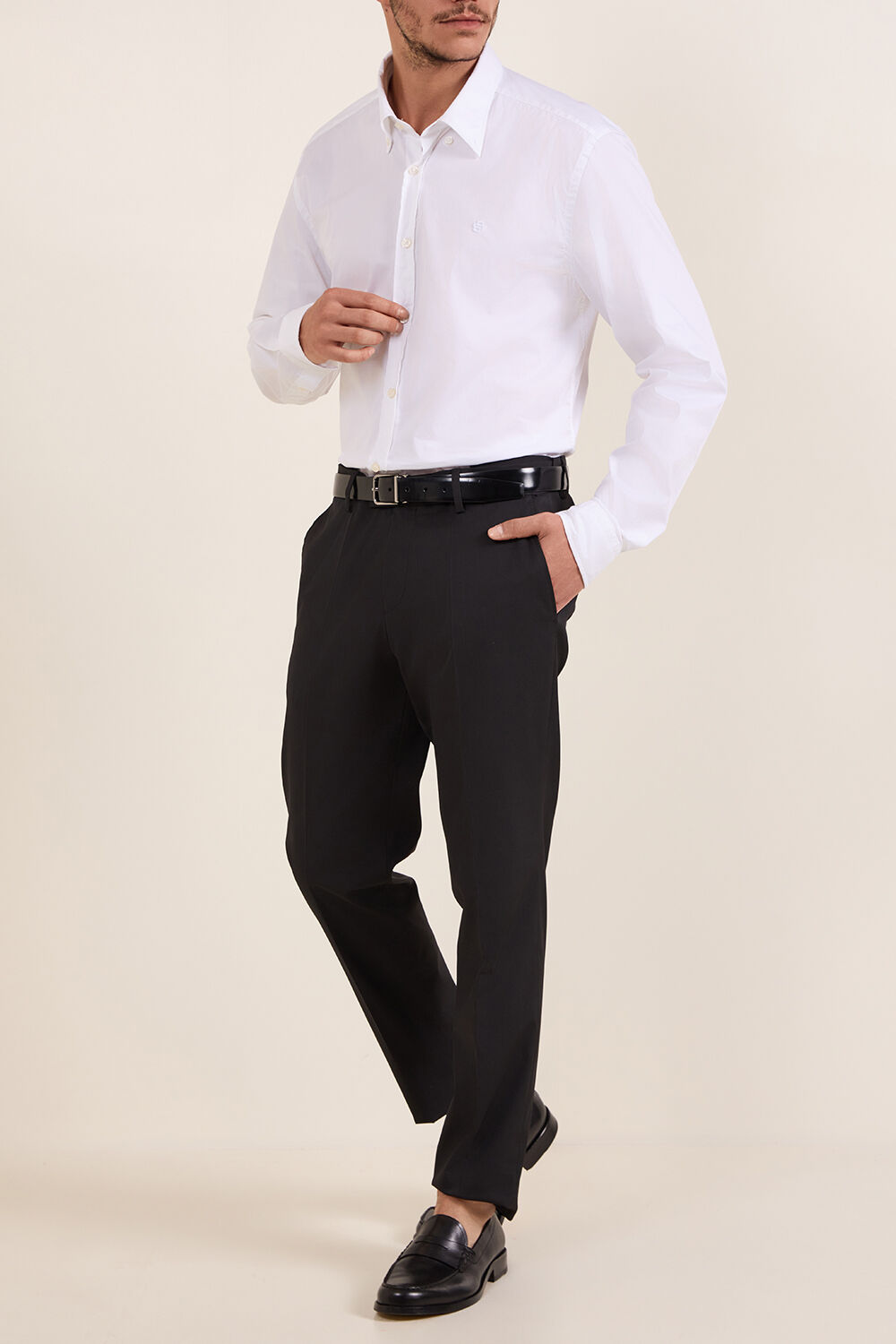 BOSS מכנסיים מחוייטים סלים פיט