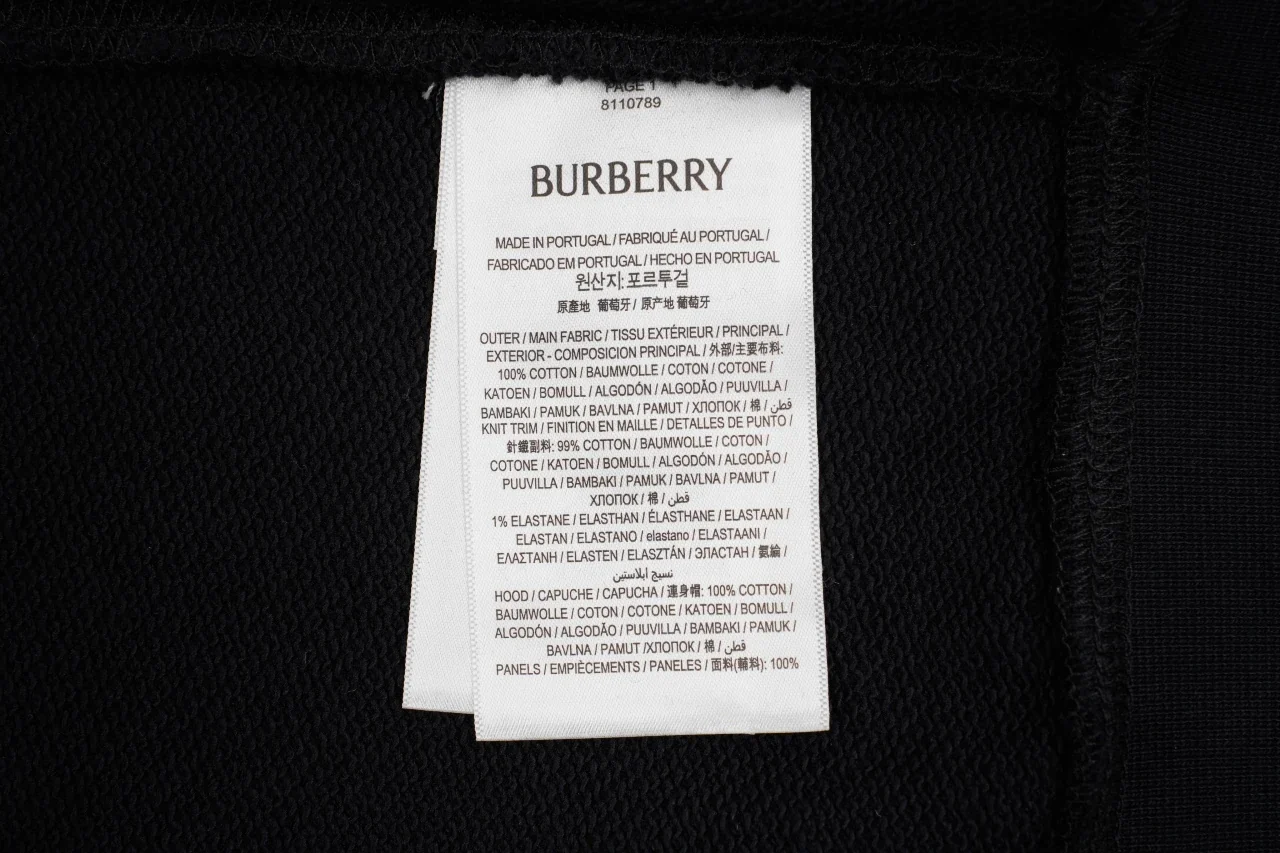 Burberry Black Embroidered Zip Hoodie product photo from LabelPicks