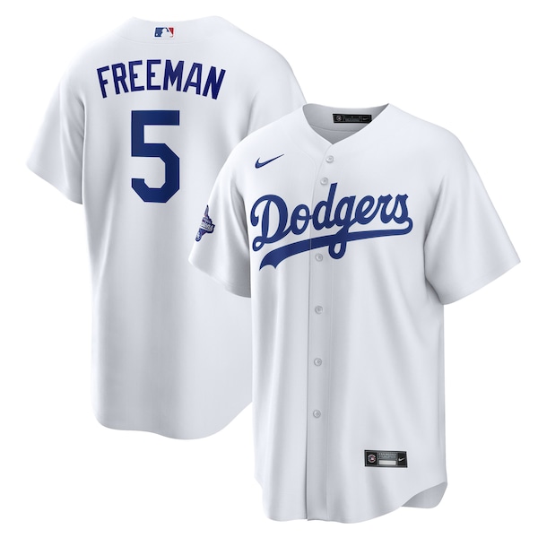 Freddie Freeman Los Angeles Dodgers Nike Home 2025 World Series Champions Replica Jersey - White