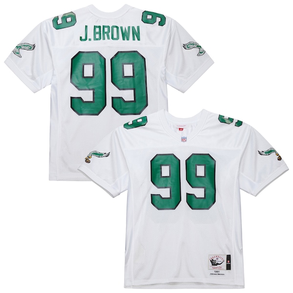Jerome Brown Philadelphia Eagles  1991 Authentic Throwback Retired Player Jersey - White