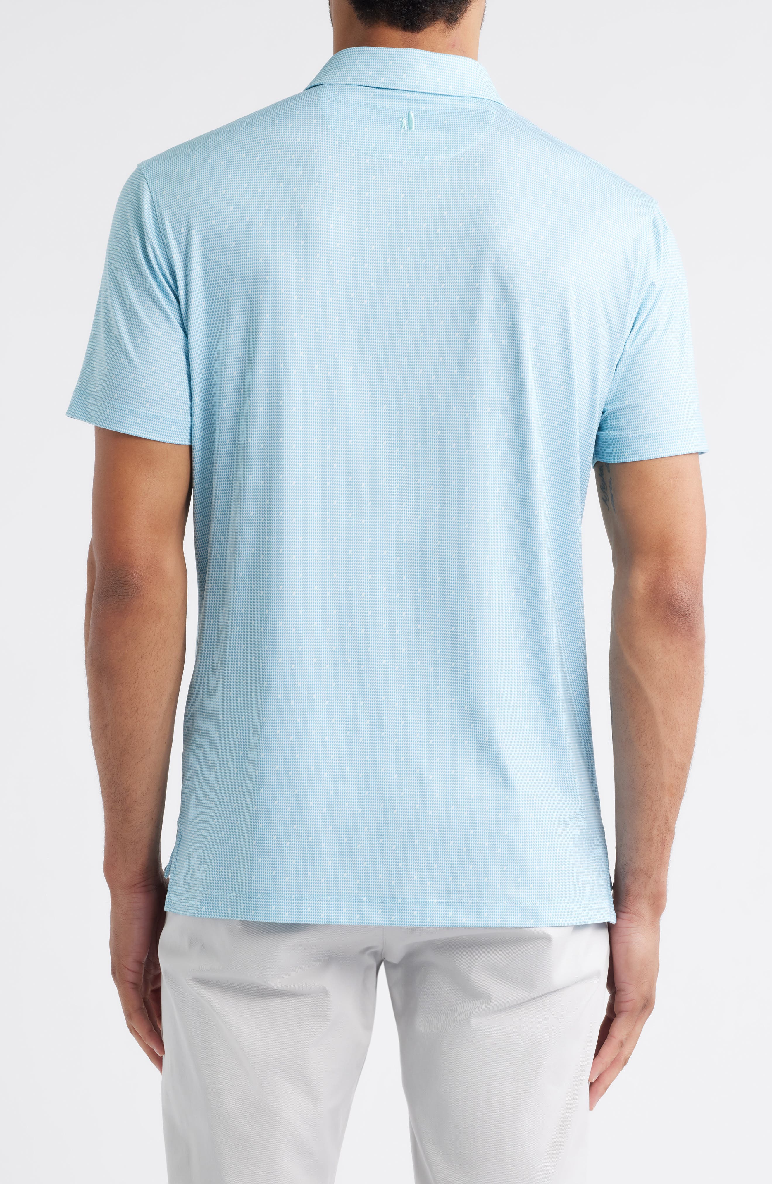 johnnie-O Tundra Microprint Featherweight Performance Polo