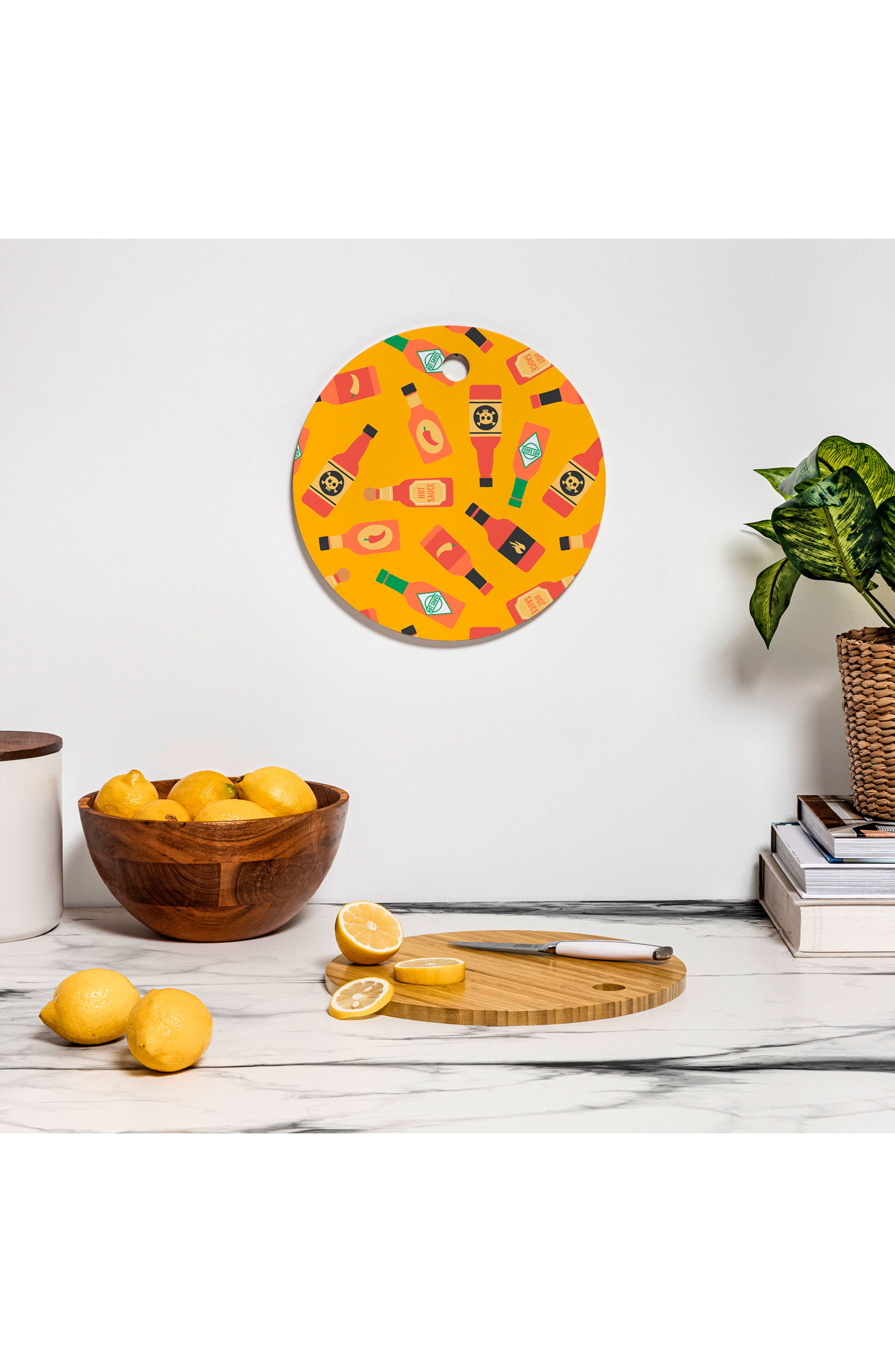 Deny Designs Hot Sauce Bottles Cutting Board