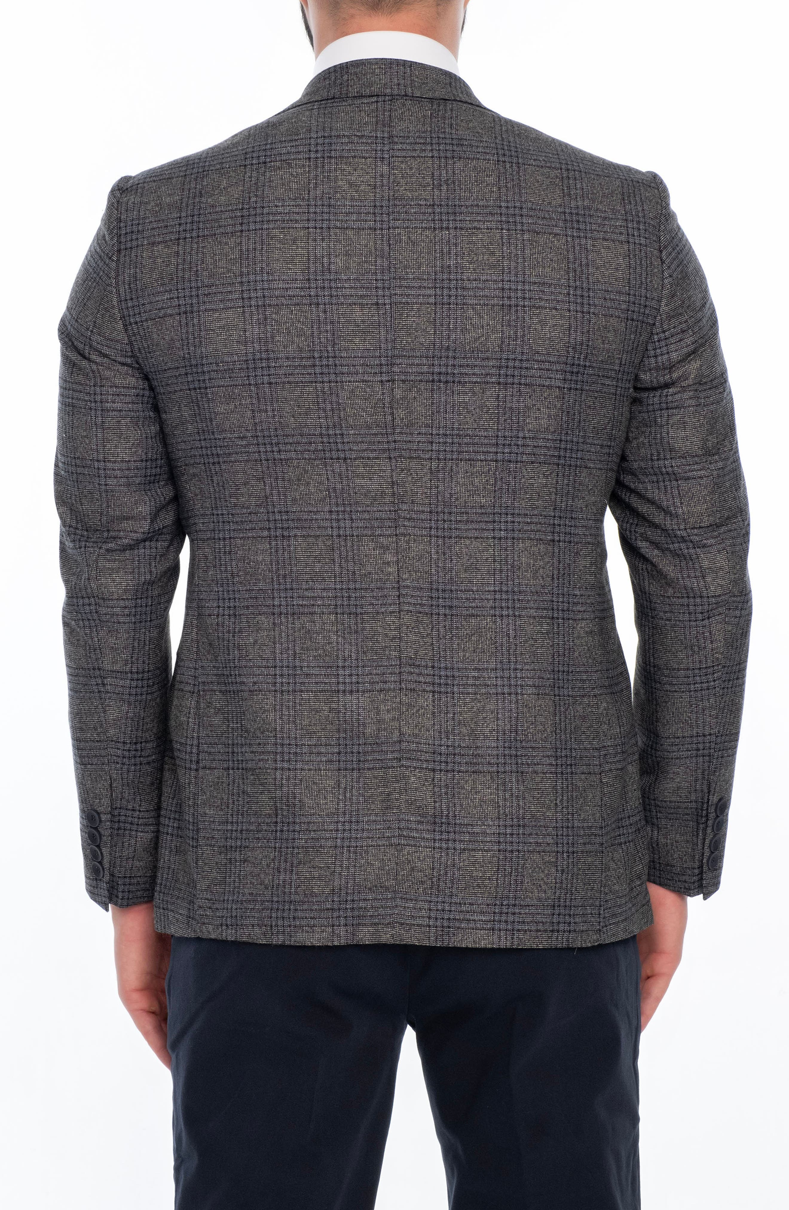 VELLAPAIS Plaid Sport Coat