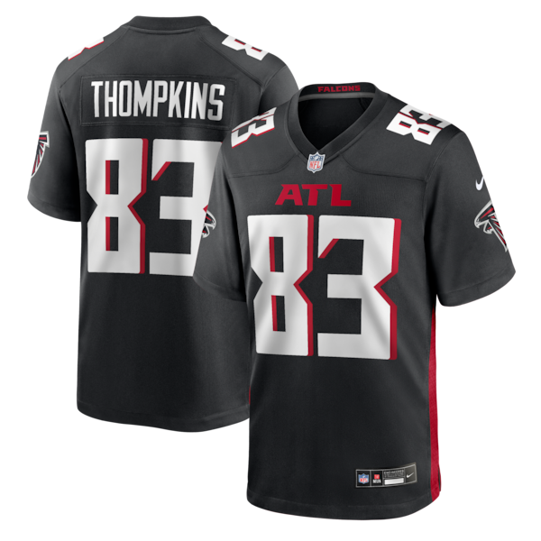 Deven Thompkins Atlanta Falcons Nike Team Game Jersey -  Black