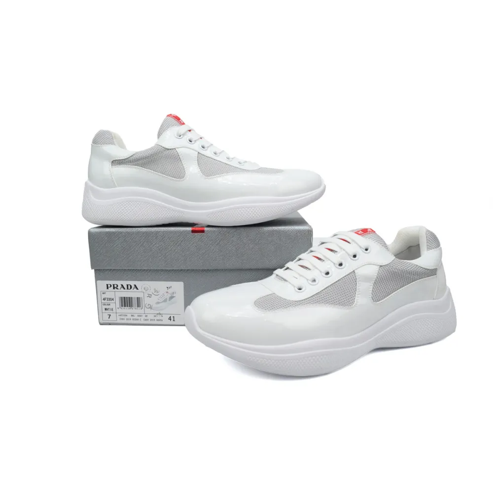 Prada Americas Cup White Silver Red 4E3400_ASZ_F0J36
