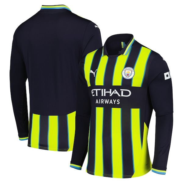 Manchester City Puma 2024/25 Away Replica Long Sleeve Jersey - Navy