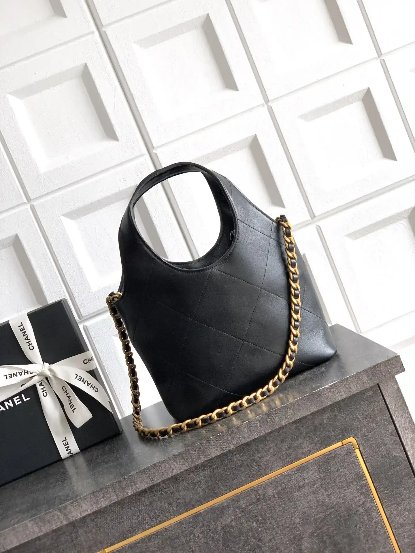 Chanel Black Quilted Leather Tote Bag product photo from LabelPicks